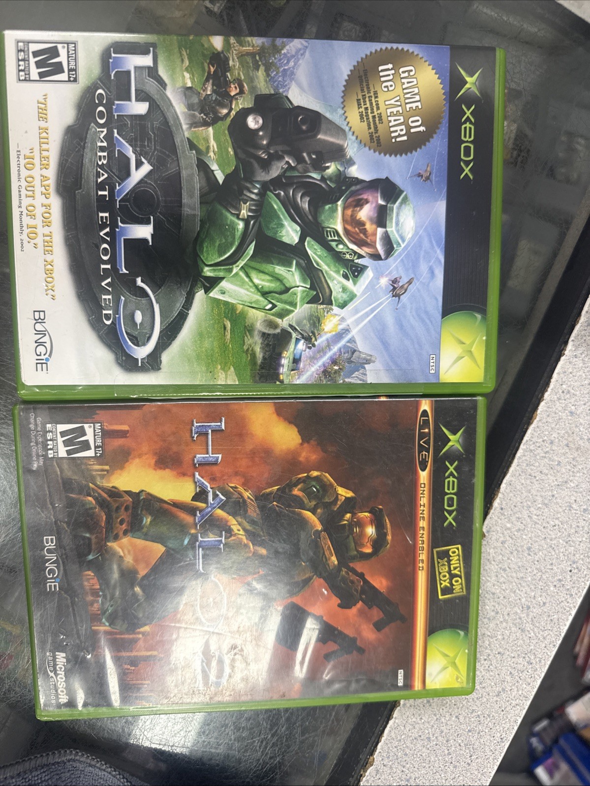 Halo: Combat Evolved 1 & 2 Bundle (Microsoft Xbox, 2001) Original Xbox