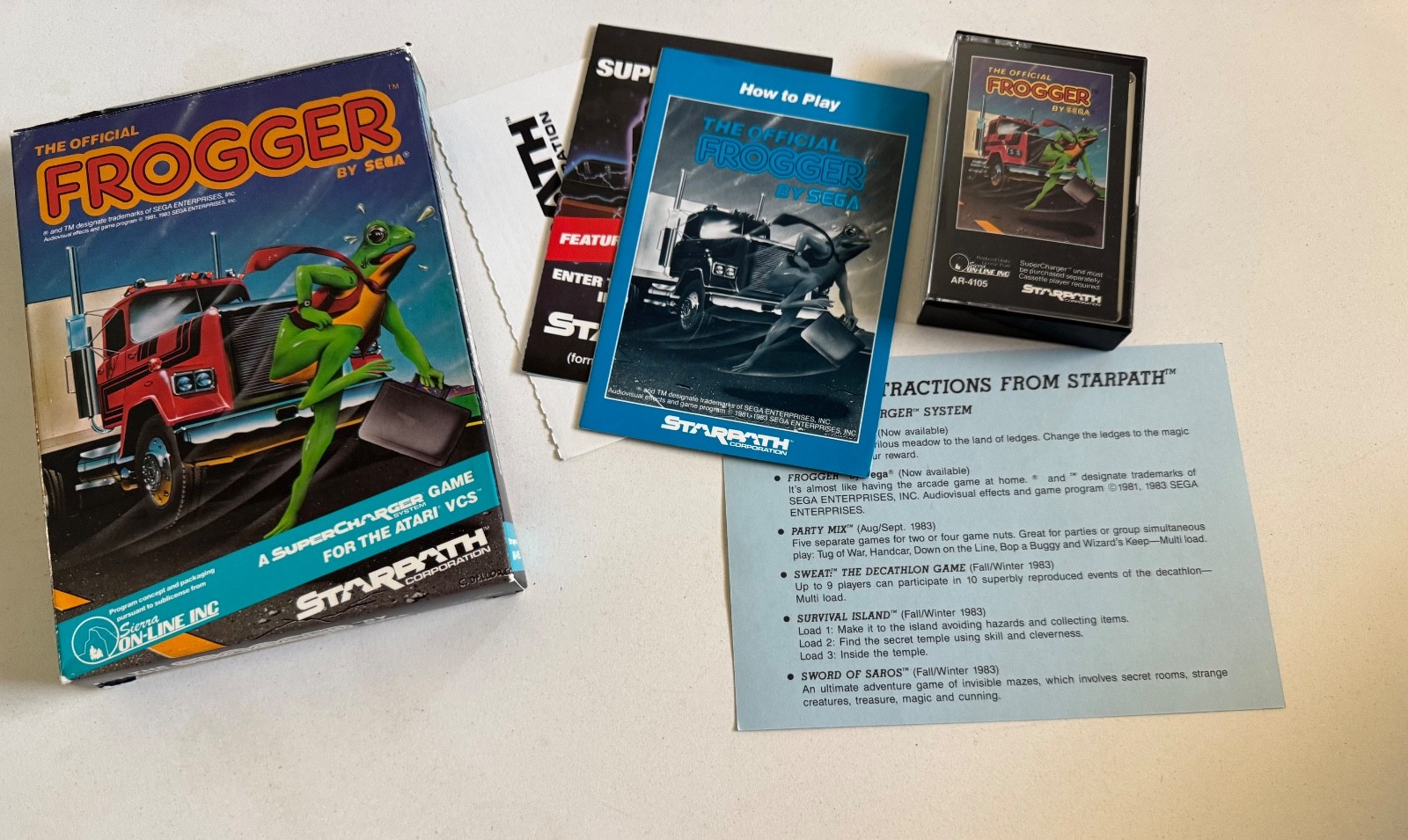 Atari 2600 Arcadia Starpath supercharger complete set 1-12 plus Stella Labyrinth