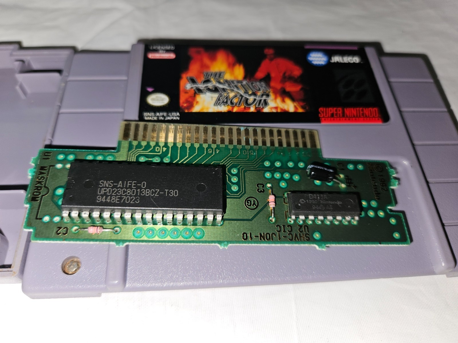 The Ignition Factor Cartridge Only SNES Super Nintendo Authentic 1994 Jaleco