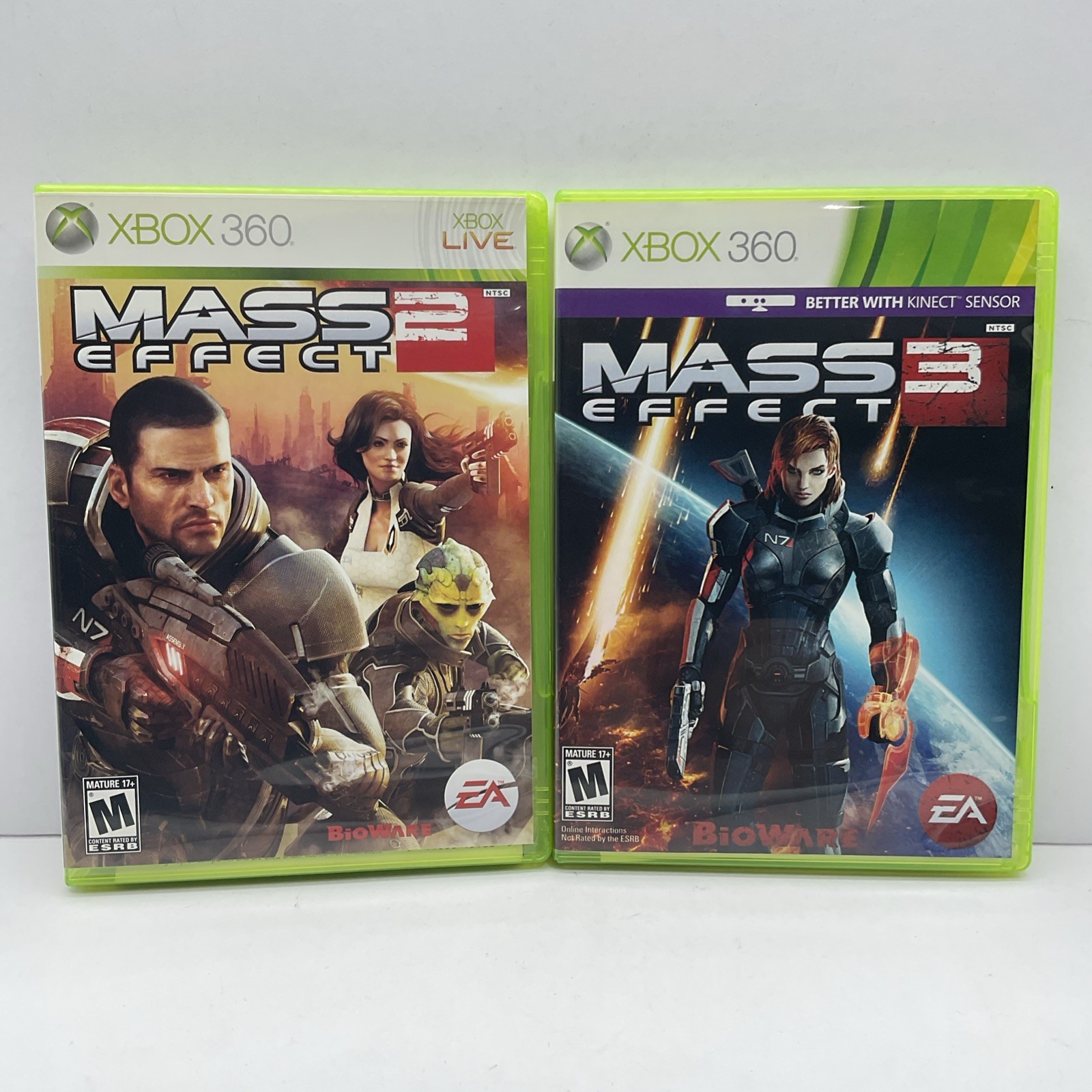 Refurbished Lot Of Mass Effect 2 & 3 (Xbox 360)Tested & Complete|Excellent|CIB’s