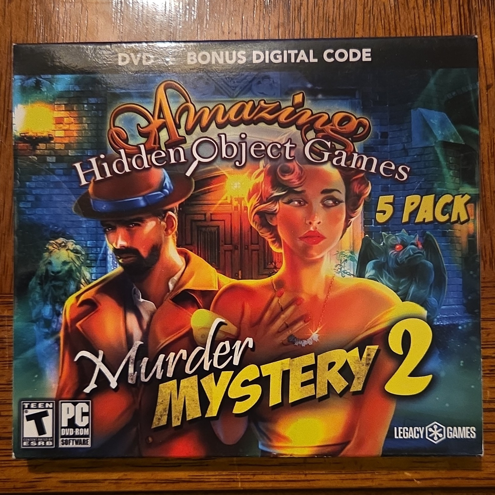 Legacy Games Amazing Hidden Object Murder Mystery 2 PC DVD-ROM 5 Pack T Bonus