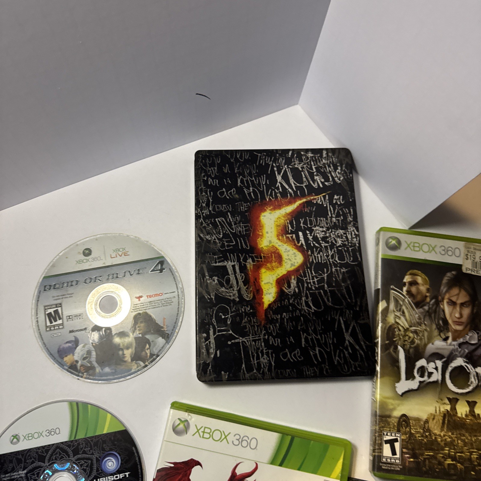 Xbox 360 Game Lot! Unknown Conditions, RE5 No Game! Rest Have Games!