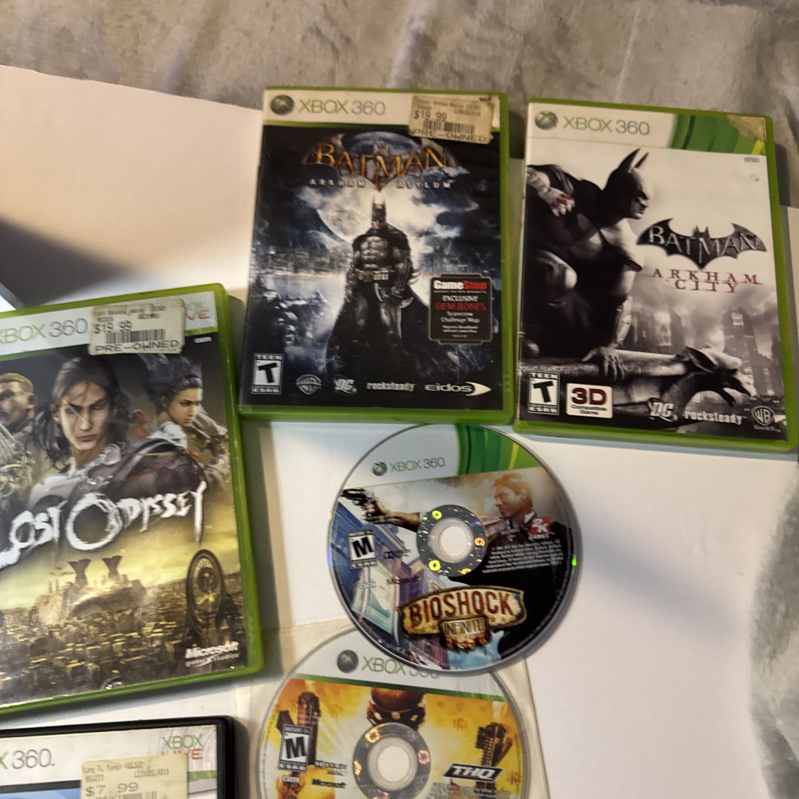 Xbox 360 Game Lot! Unknown Conditions, RE5 No Game! Rest Have Games!