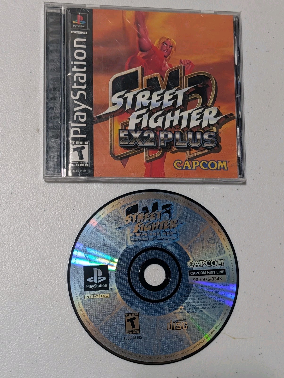 Street Fighter 2 Ex Plus – Sony PlayStation PS1 Game Complete