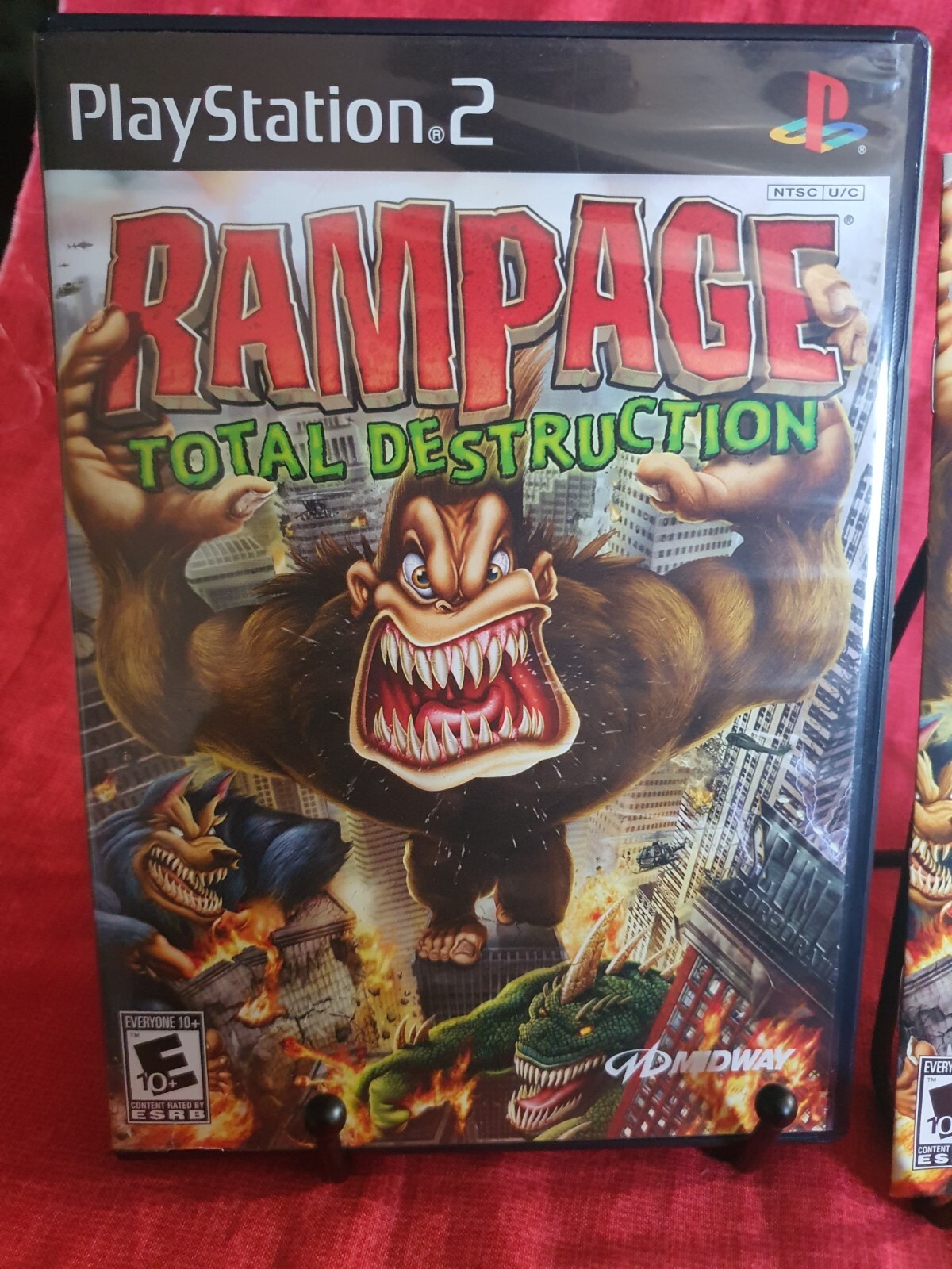 Rampage: Total Destruction (Sony PlayStation 2, 2006) Registration Card VG CIB