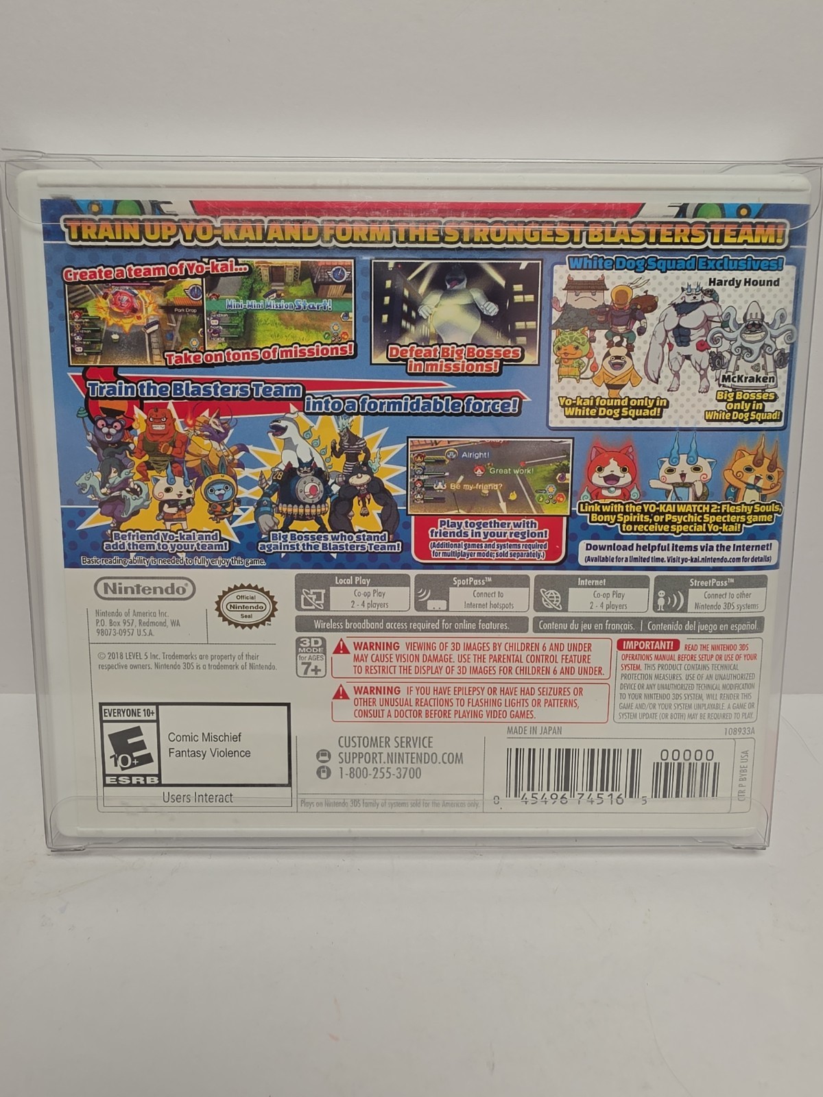 Nintendo Yo-kai Watch Blasters: White Dog Squad 3DS CIB WORKING GAME