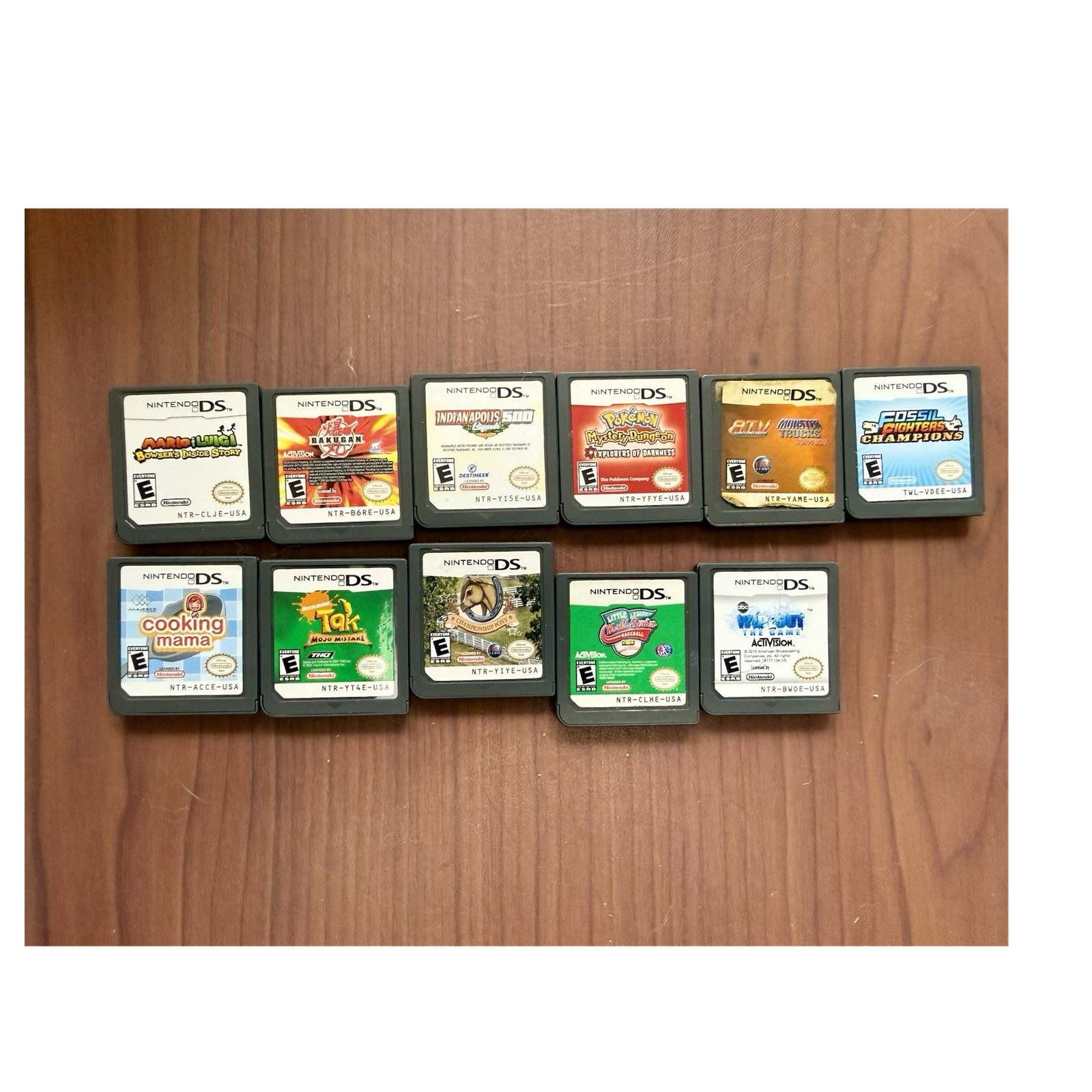 Nintendo DS Game Lot Mario & Luigi, Bakugan, Cooking Mama, Manual Included