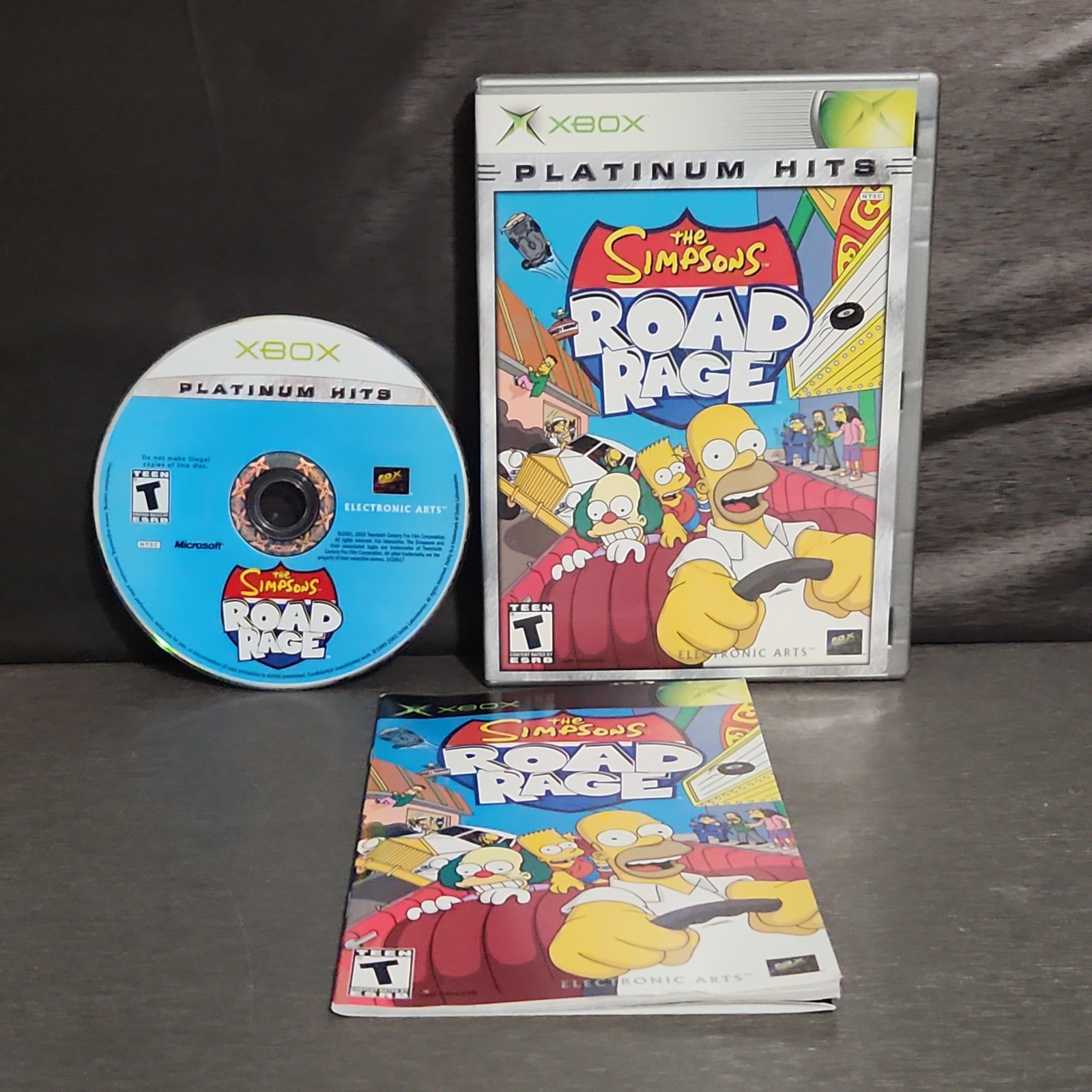 The Simpsons Road Rage Xbox Game CIB Platinum Hits