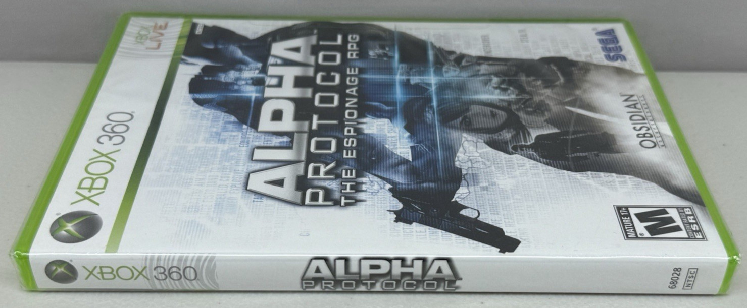Alpha Protocol The Espionage RPG (XBOX 360) New Factory Sealed CIB Video Game