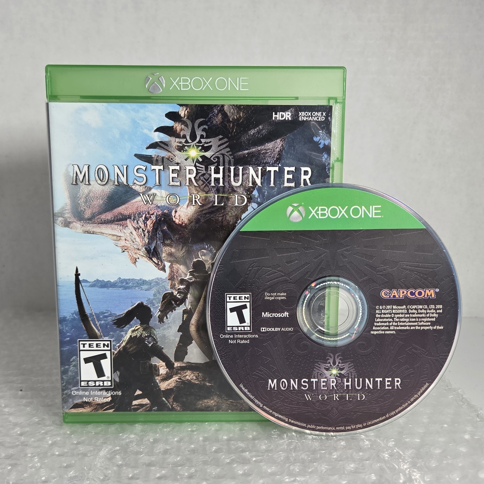 Monster Hunter World Microsoft Xbox 1 One Complete In Box CIB Tested Capcom OEM