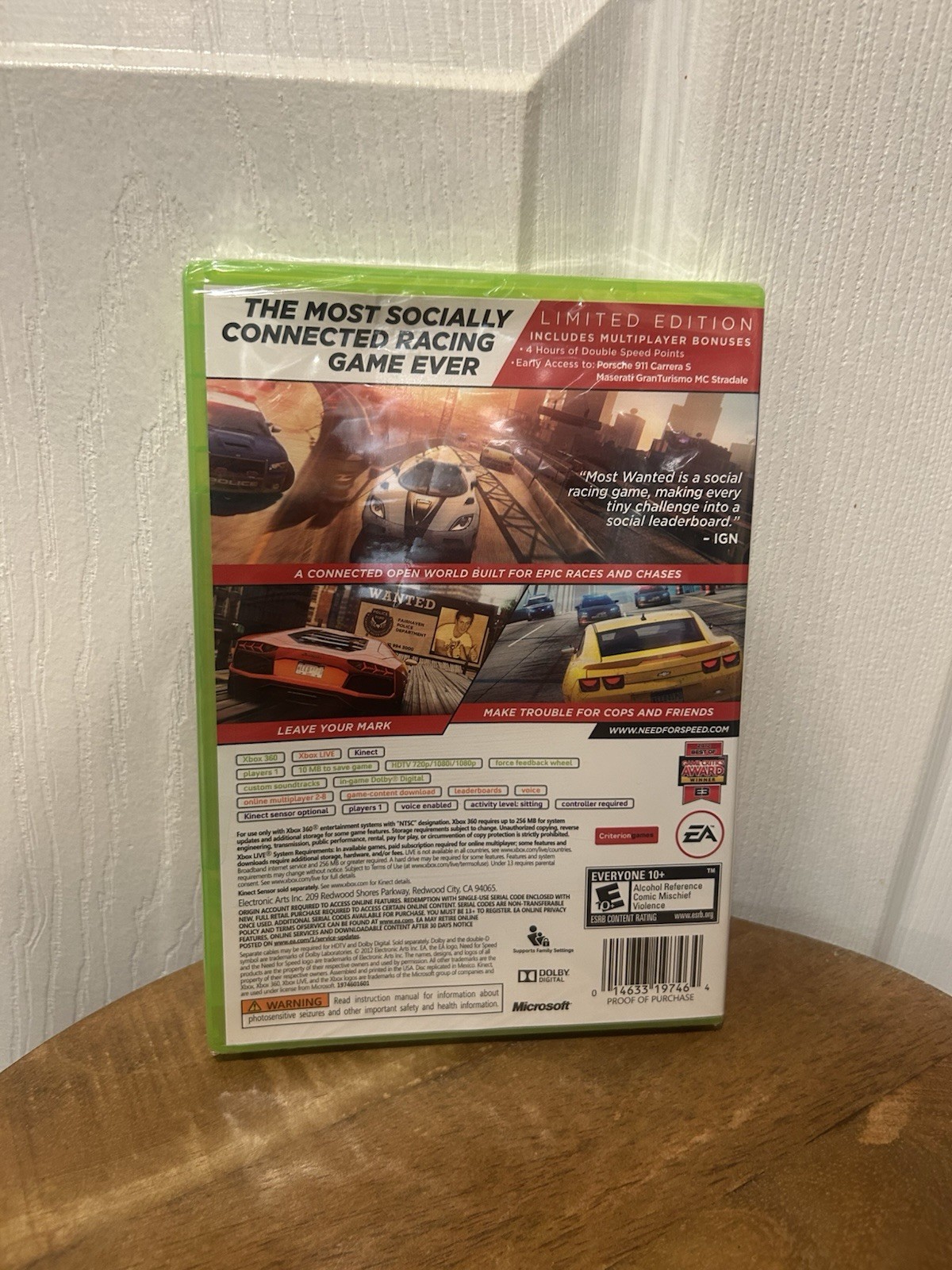 Xbox 360 Need for Speed: Most Wanted 2012 Brand New Factory Sealed