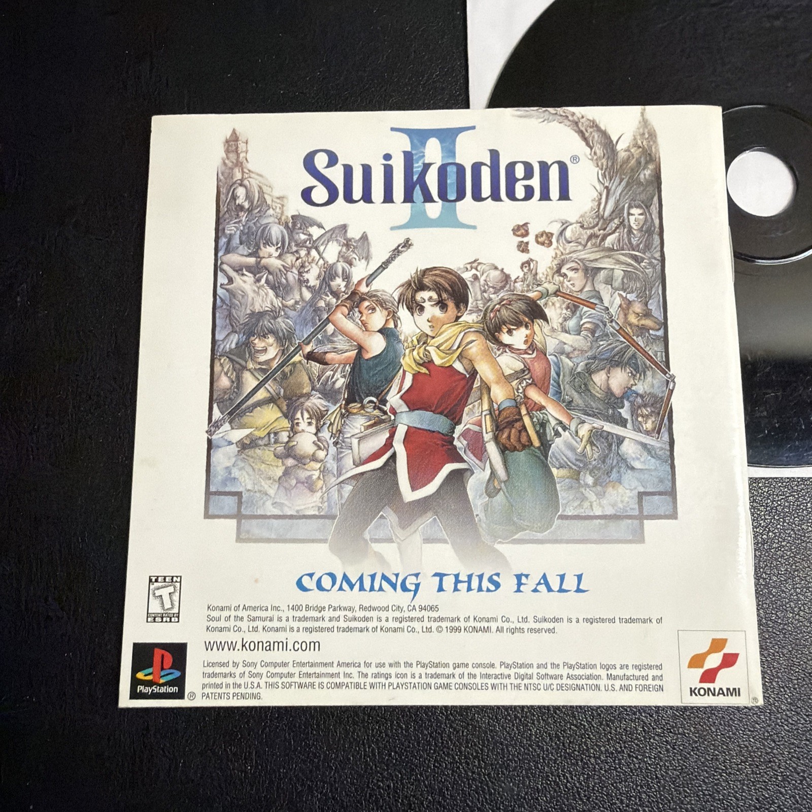 Soul of the Samurai (Sony PlayStation 1, 1999) Disc, Manual & Reg Card, Tested
