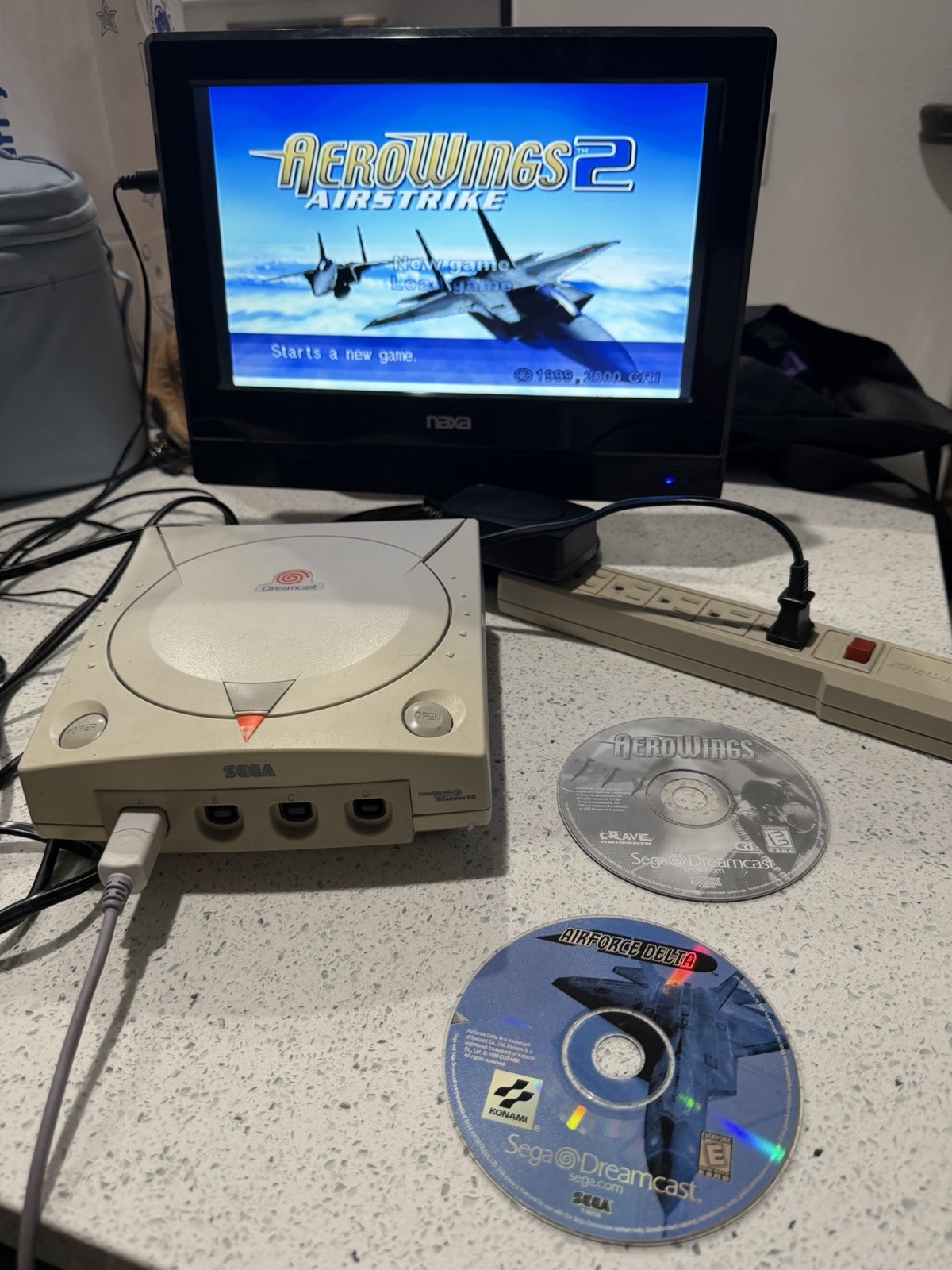 AeroWings 1, 2 Air Strike, & AirForce Delta: Sega Dreamcast Disc Only 3 Game Lot