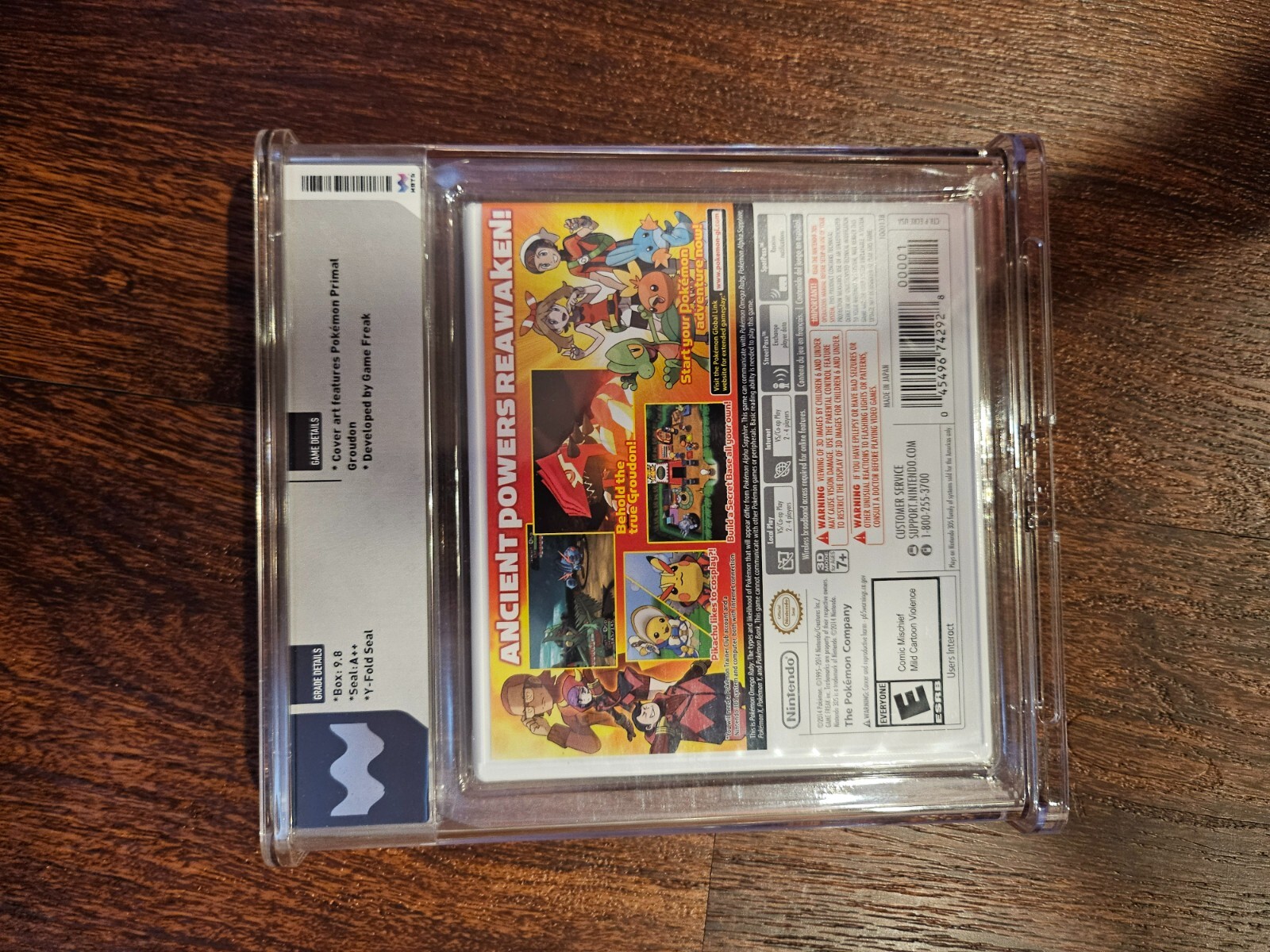 Pokémon Omega Ruby 3DS Sealed WATA Graded 9.8 A++