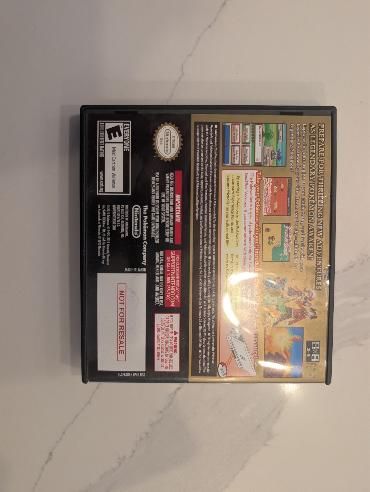 Pokemon: HeartGold Version, case and game(no manual)