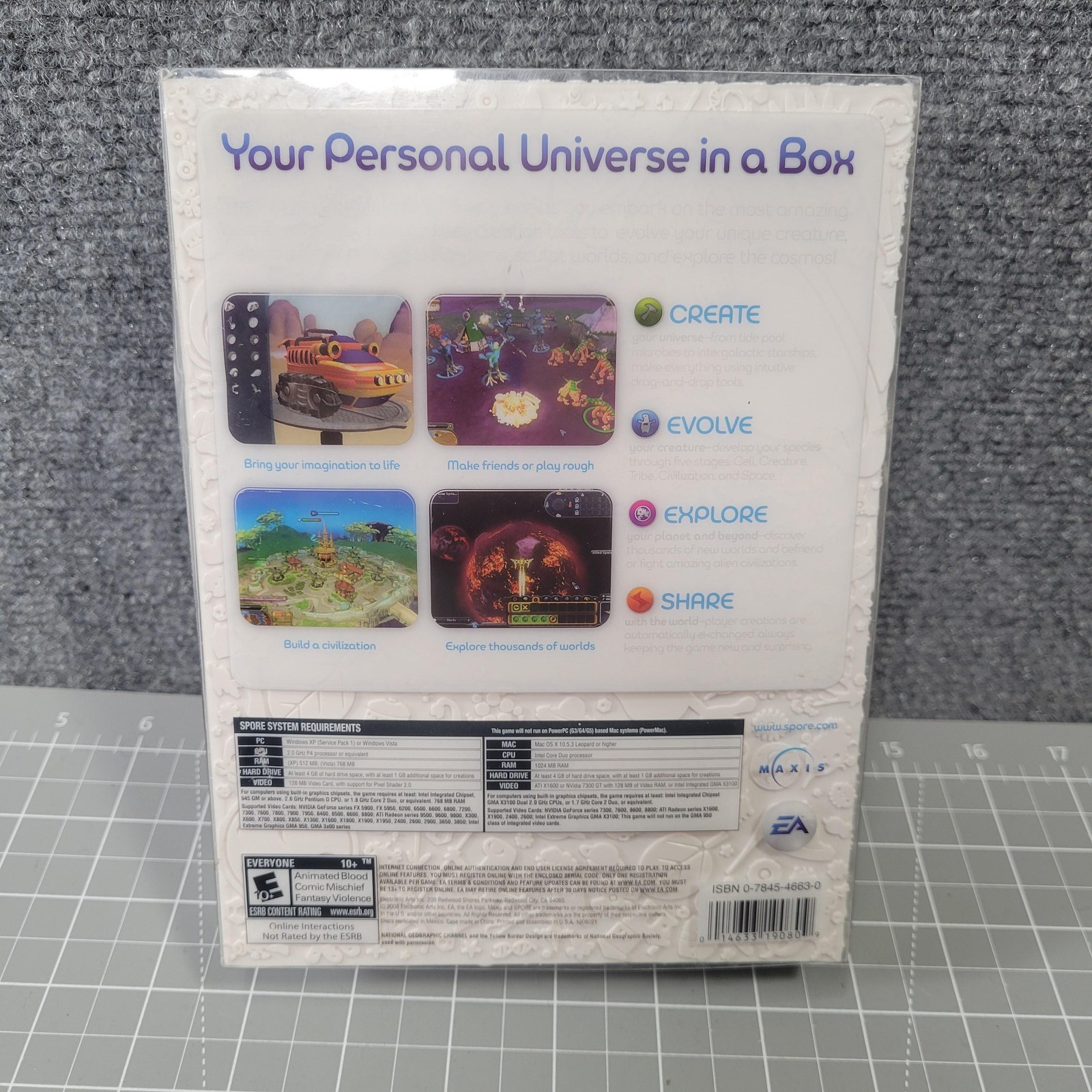Spore Galactic Edition PC Mac DVD-ROM Complete Box Set EA Maxis Nat Geo DVD