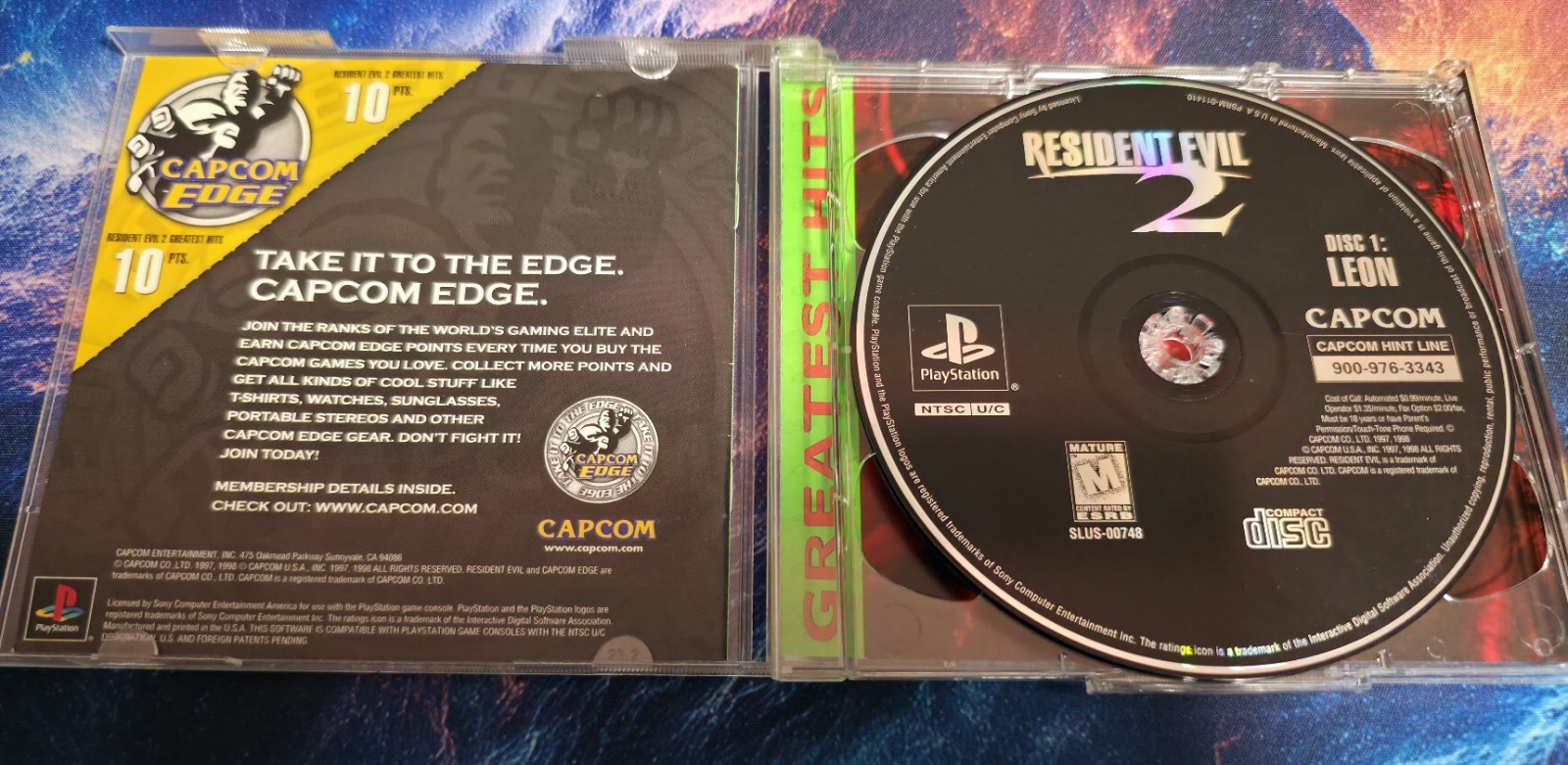 Resident Evil 2 PlayStation 1 Capcom Greatest Video Game Complete Set