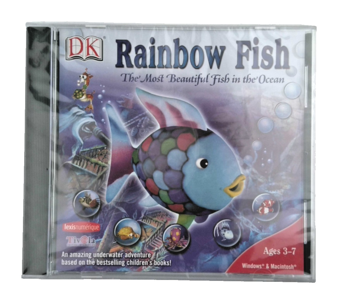DK Rainbow Fish Computer Learning Game Age 3-7 PC Windows/MAC