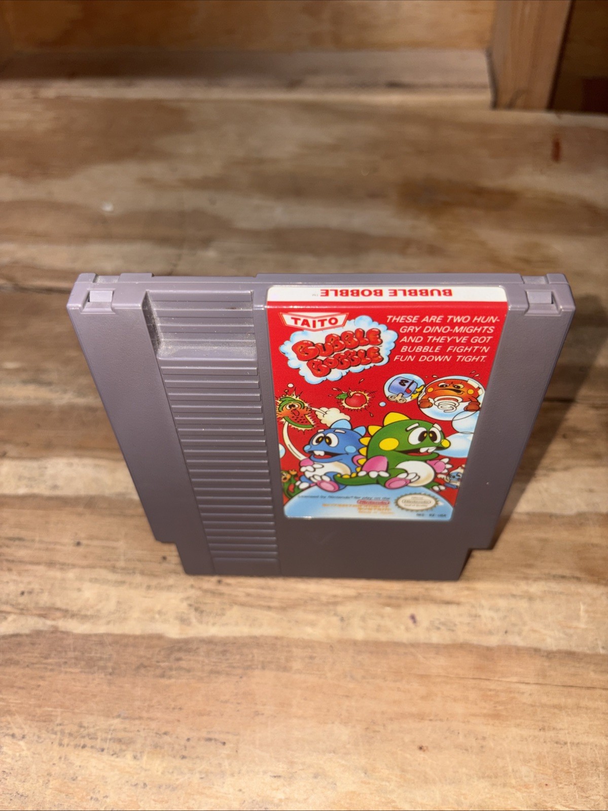Bubble Bobble (Nintendo Entertainment System, 1988) – Authentic Cartridge TESTED