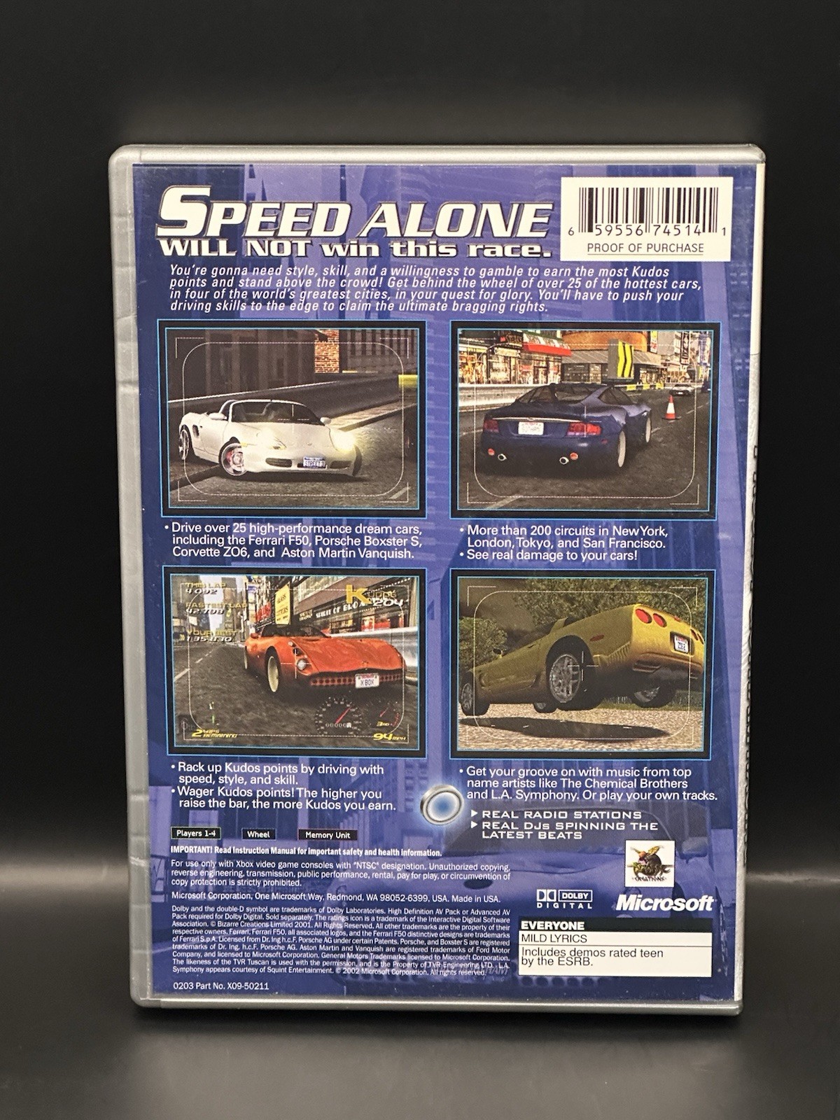 Project Gotham Racing (Microsoft Xbox, 2001) – Platinum Hits – Complete / CIB