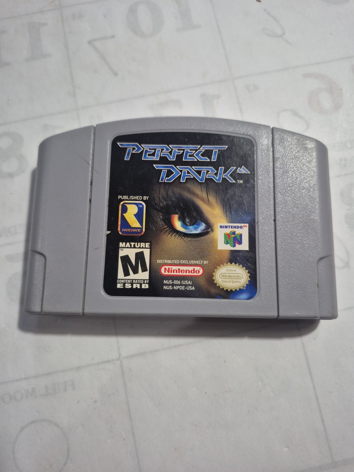 Rareware Perfect Dark Nintendo 64 N64 Game Cartridge Shooter Multiplayer M