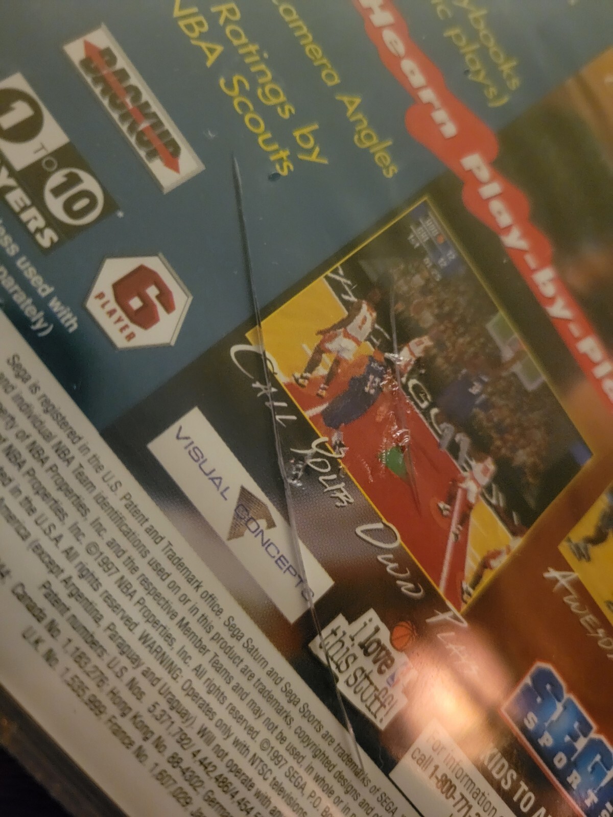 NBA Action 98 (Sega Saturn, 1997) New Sealed RARE