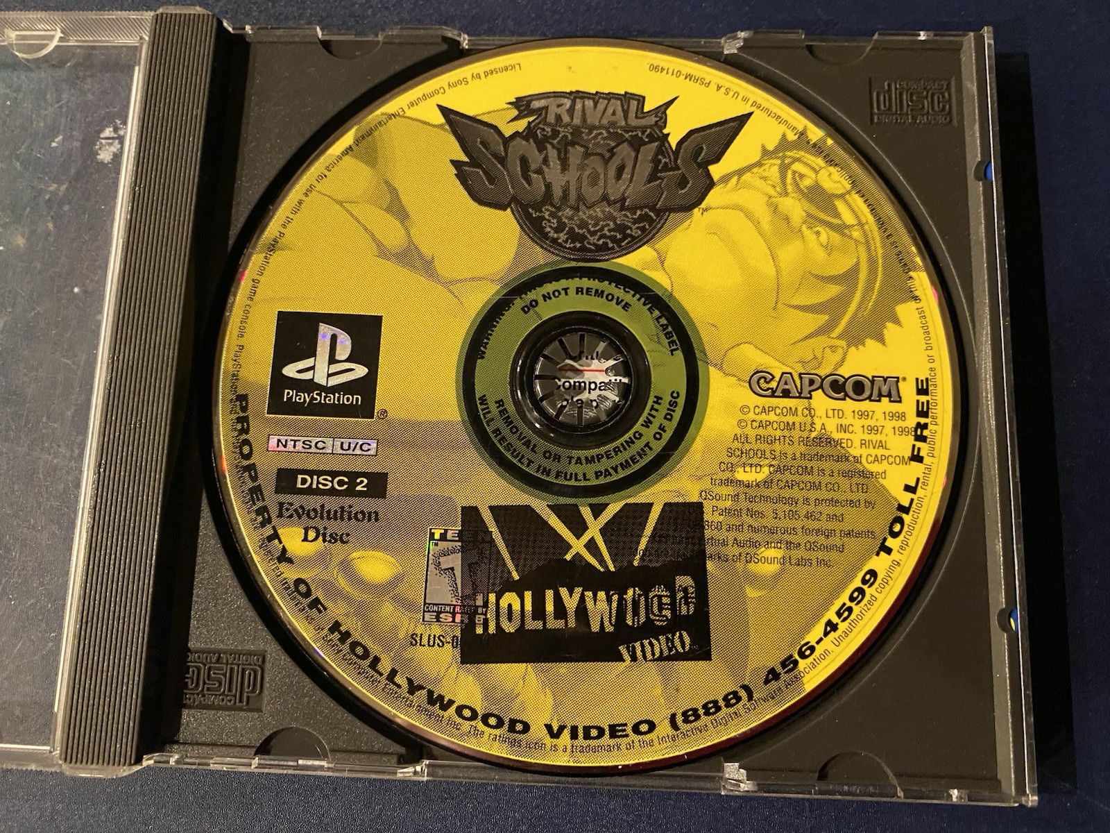 Rival Schools Sony PlayStation 1, 1998 PS1 Disc 2 Only Evolution Tested Working