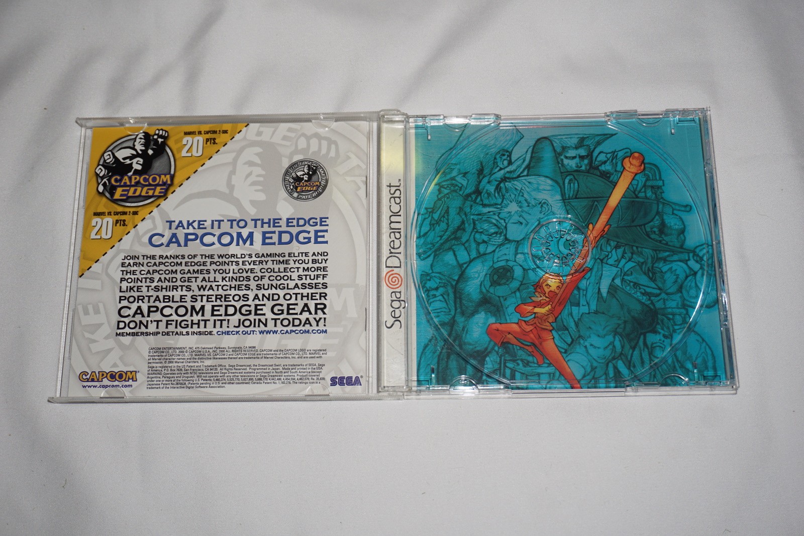 Marvel vs Capcom 2 (Sega Dreamcast) Complete w/ Reg Card Tested