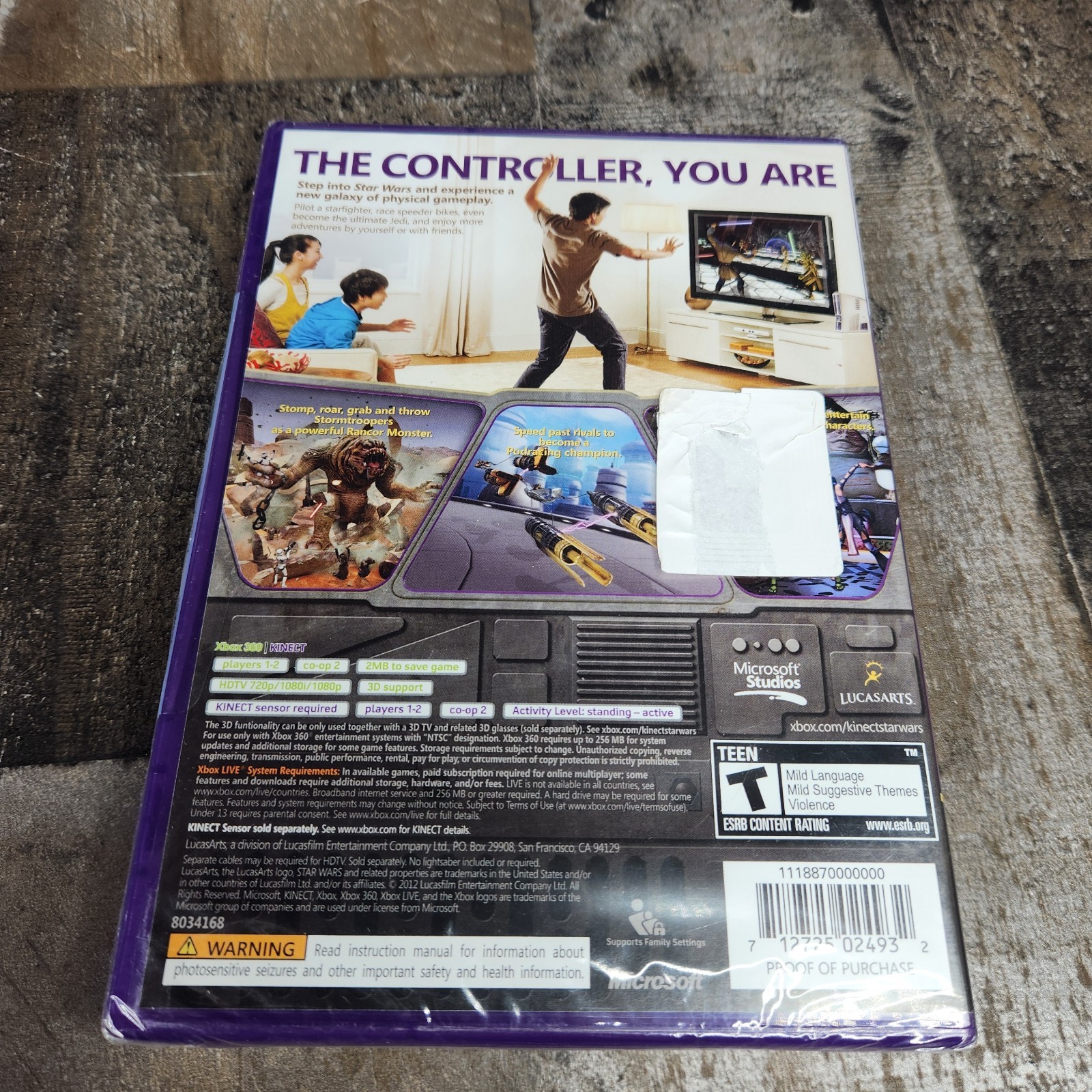 Kinect Star Wars (Microsoft Xbox 360, 2012) New Sealed – Free Shipping
