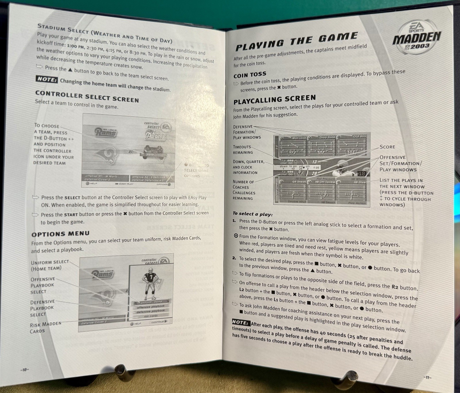 Play Station 2 EA Sports Madden 2003 – Disc & Booklet, Untested