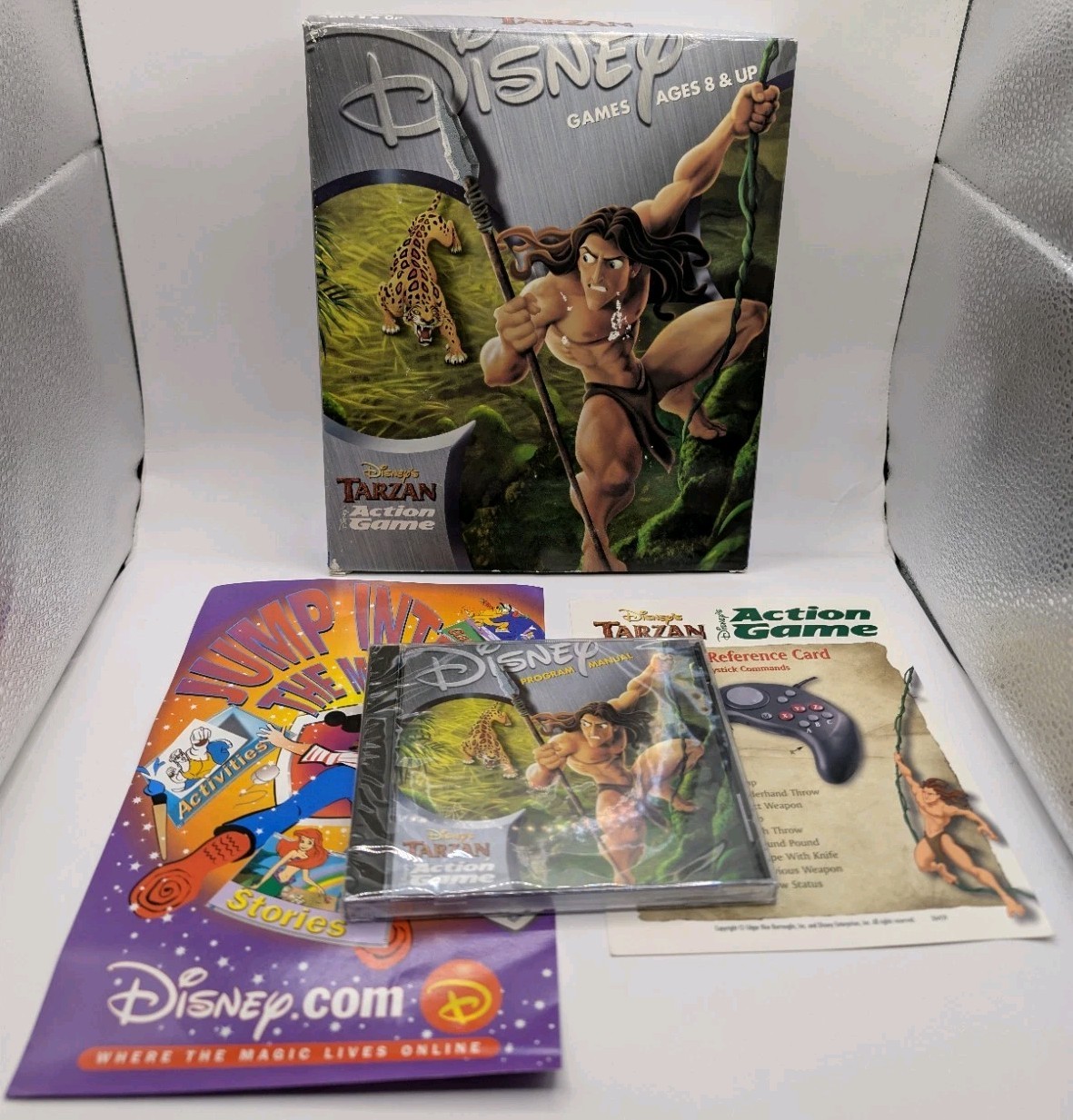 Disney’s Tarzan Action Game Pc With Original Box ( Sealed Game , Damaged Box )