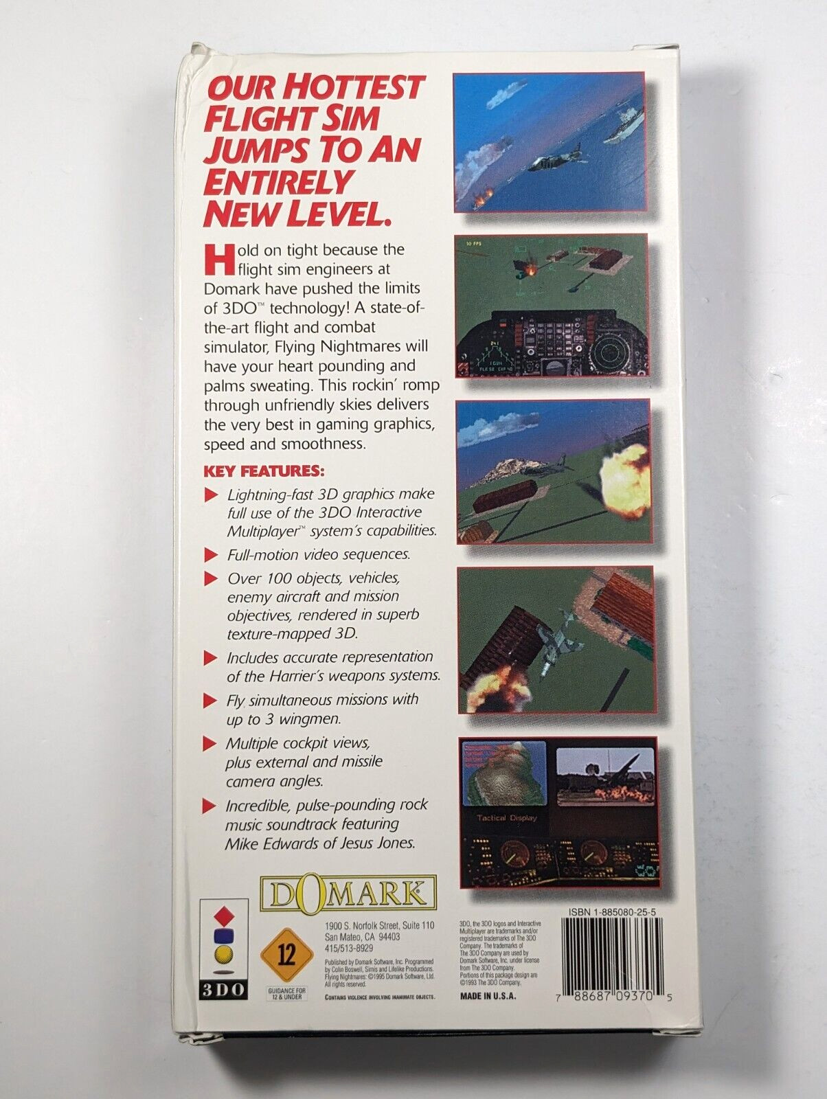 Flying Nightmares 3DO complete in box authentic