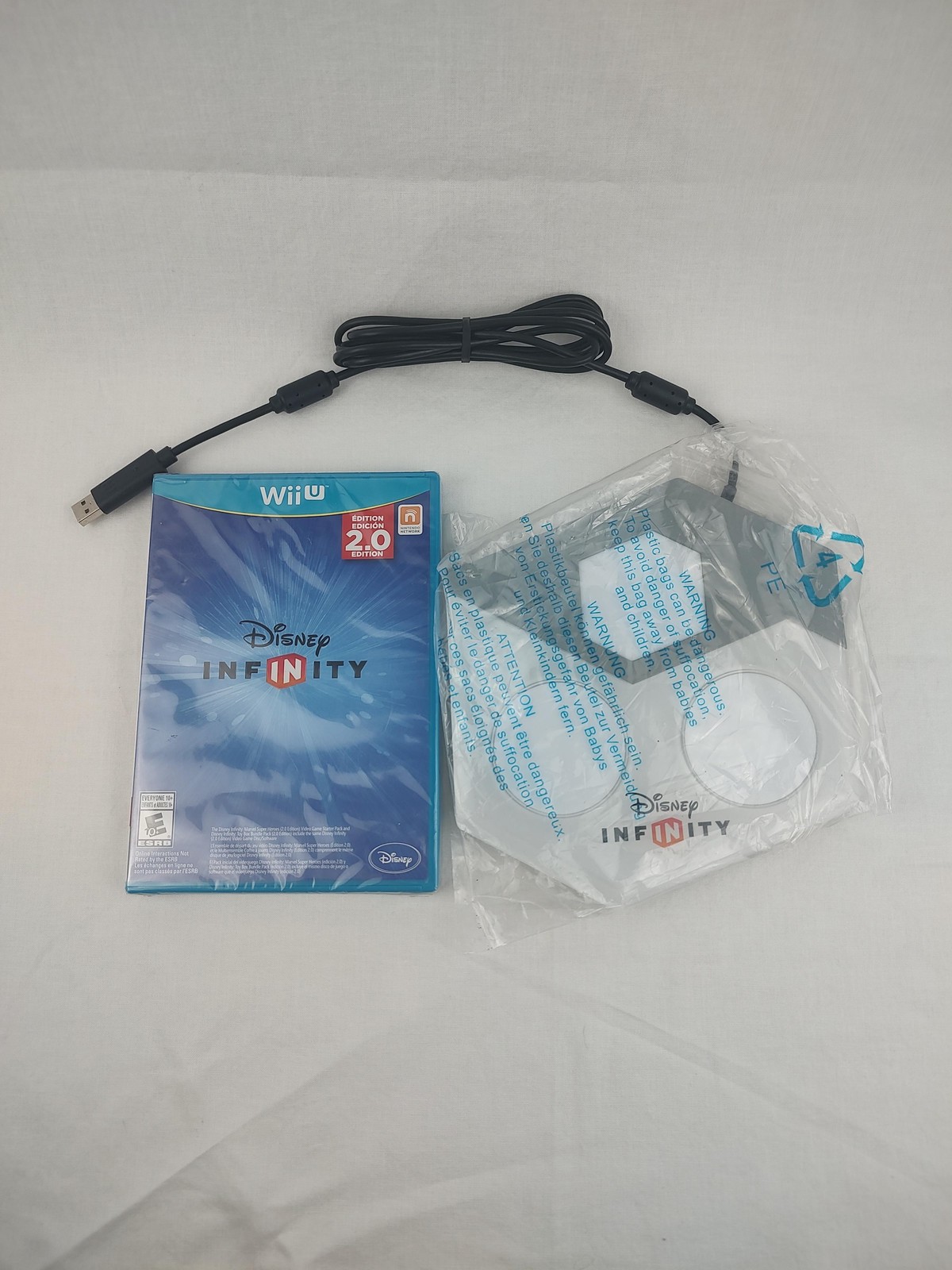 Disney Infinity 2.0 Nintendo Wii U Game Portal Base USB Cable E10+ Multiplayer