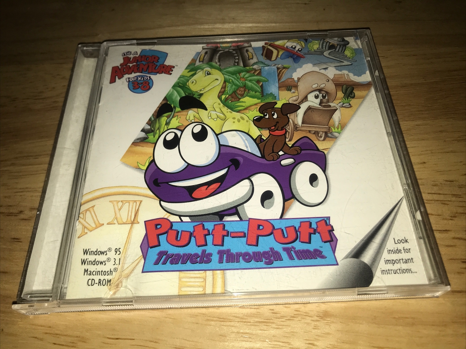 Putt-Putt Travels Through Time (Windows/Mac, 1997) Broken Case