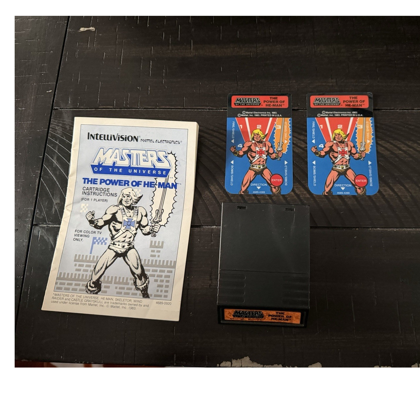 Mattel Electronics Masters of the Universe Intellivision Game Manual With Game!!