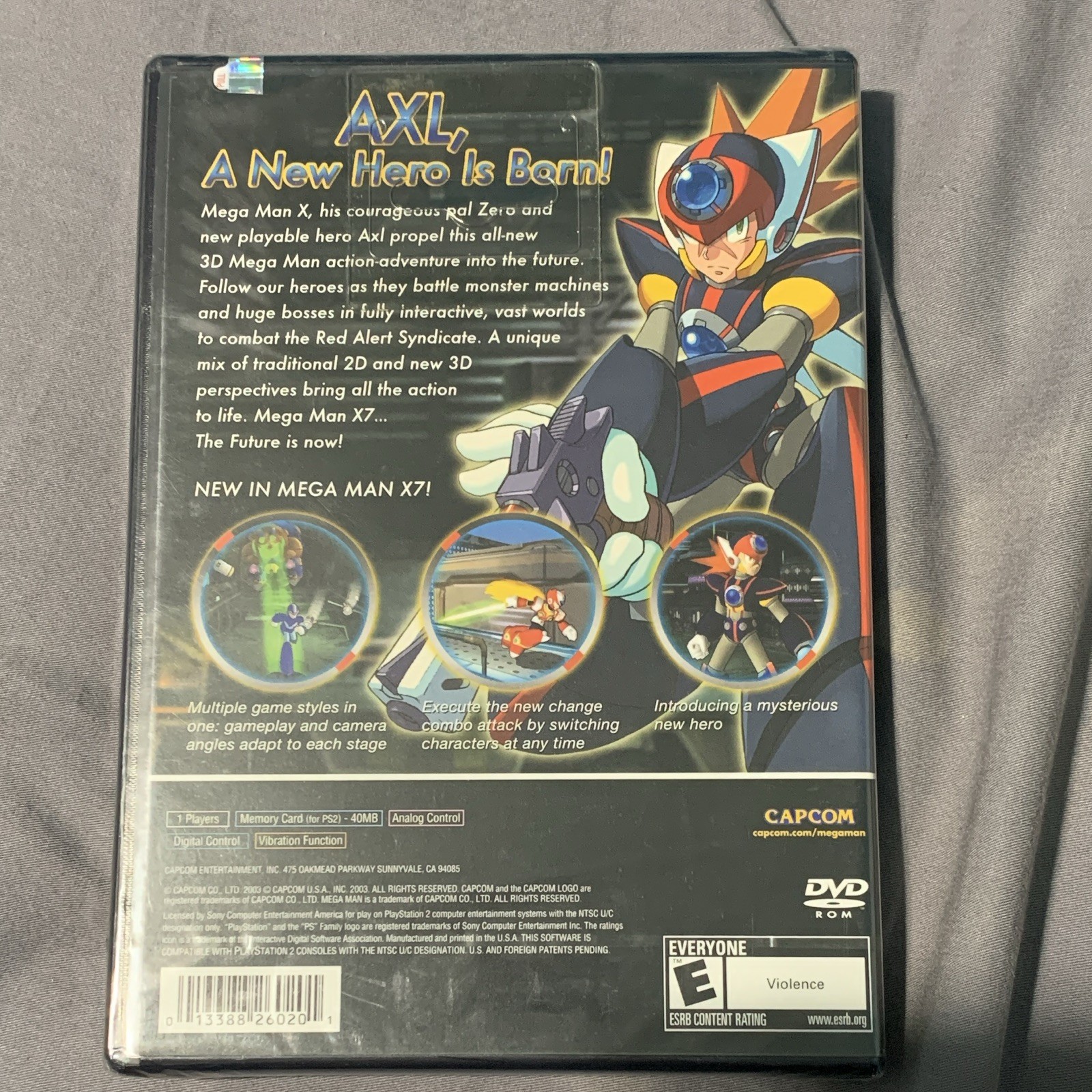 Capcom Mega Man X7 (PS2) E-Everyone NTSC-U/C Mega Man X Series