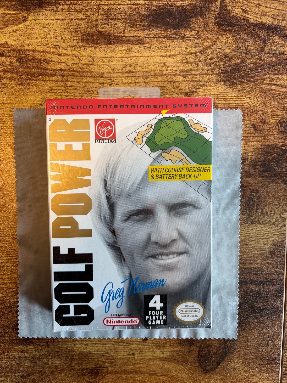 Greg Norman’s Golf Power NES Nintendo — Factory Sealed New in Box w/ Shrink Wrap
