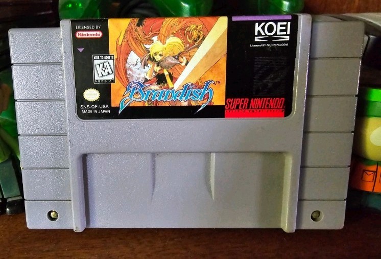 Brandish Cartridge Only Authentic SNES Super Nintendo 1995 Koei