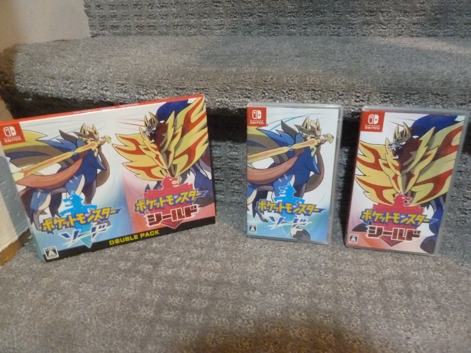Lot 2 Pokemon Pocket Monsters Sword & Shield set Nintendo Switch Japan **MISSING