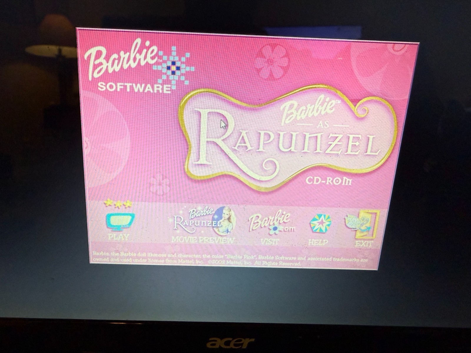 Barbie as Rapunzel PC CD-ROM Game 2002 VERY RARE OOP HTF Windows / MAC