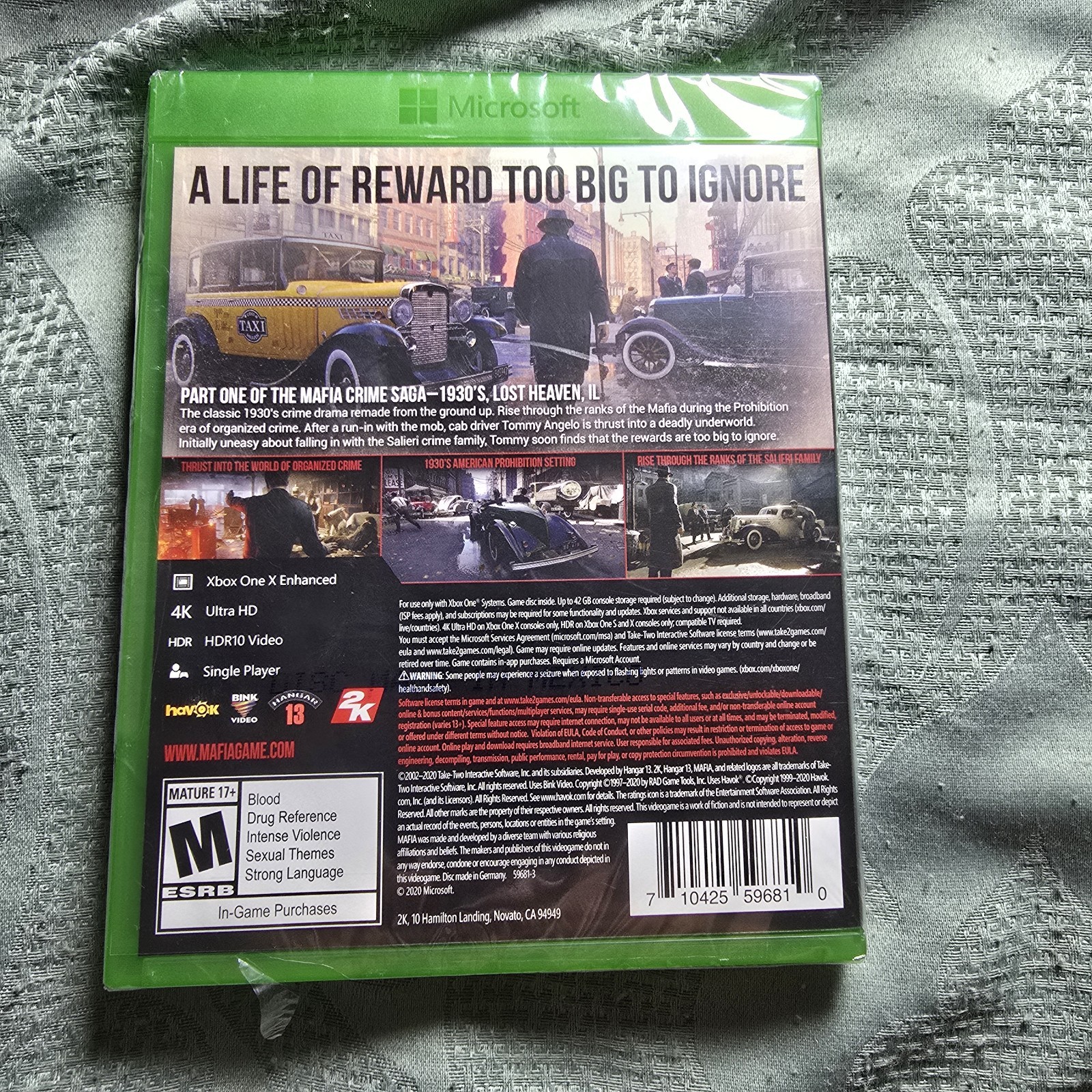 Mafia Definitive Edition BRAND NEW Factory Sealed Xbox One