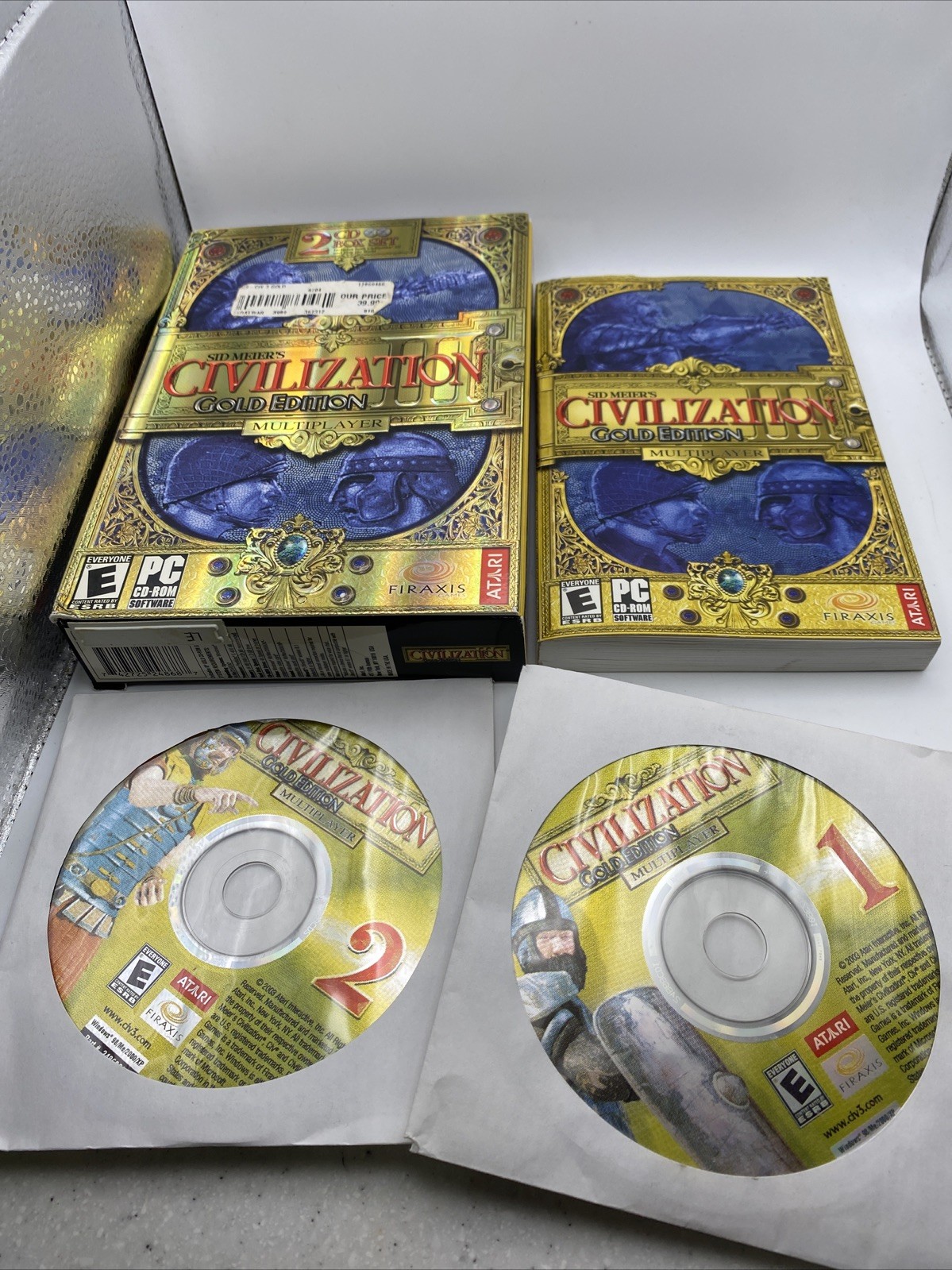 Sid Meier’s Civilization III: Gold Edition (PC, 2003) Complete