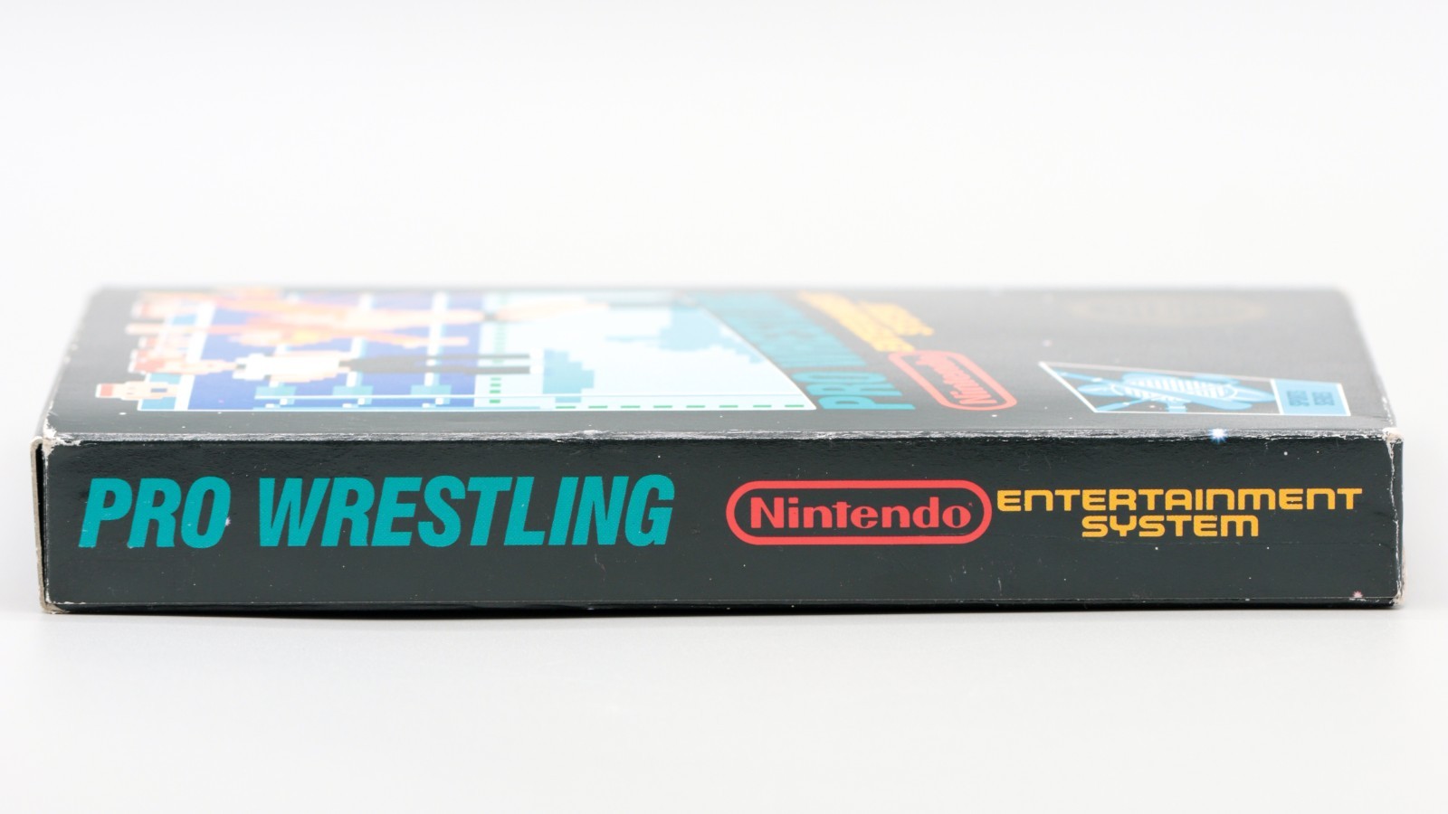 NES Pro Wrestling Game 5 Screw Black Box No Rev A Round SOQ CiB Complete In Box