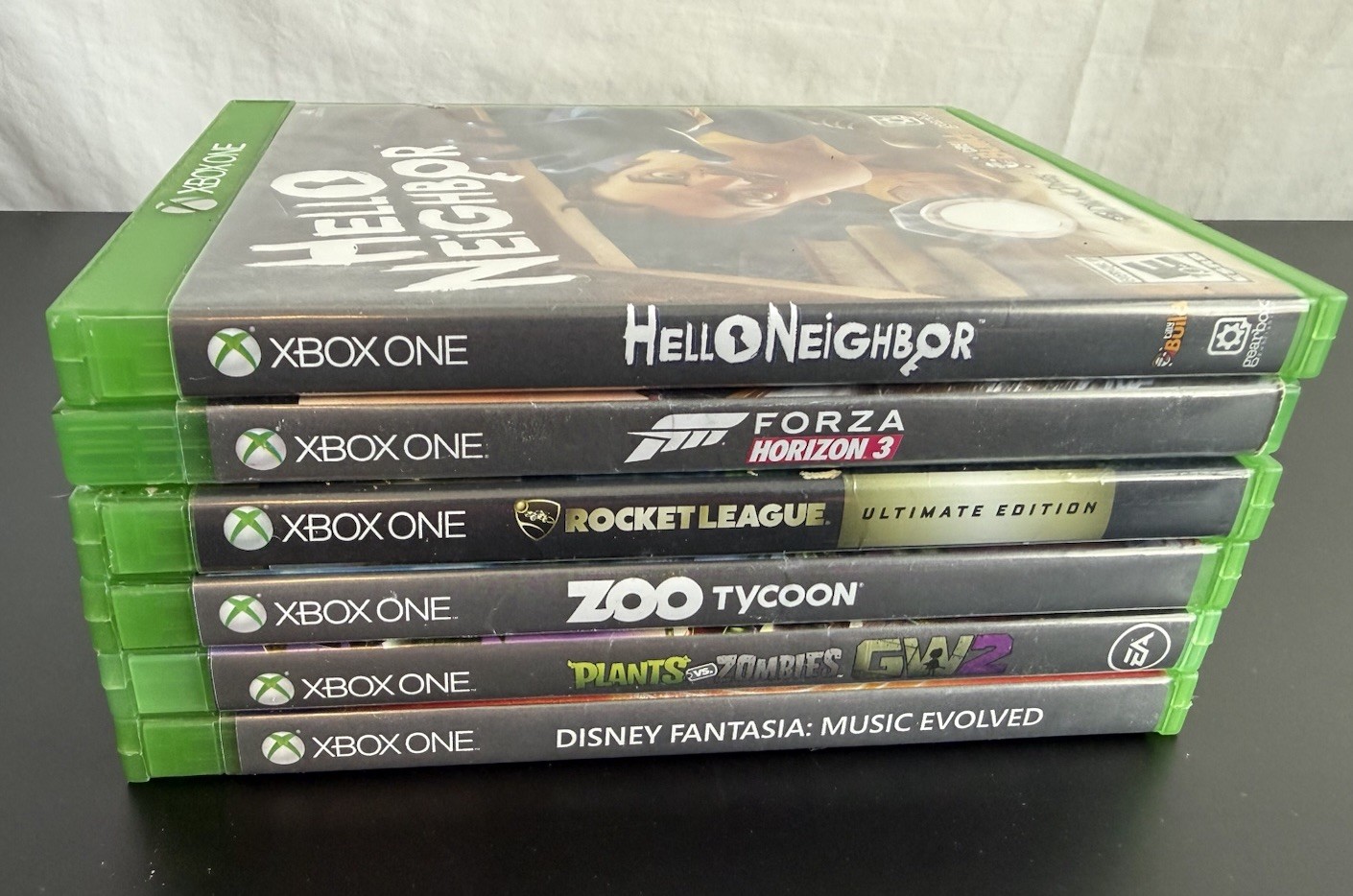 Xbox One Game Lot of (6) All Rated E Zoo Tycoon Plants & Zombies Forza 3 Disney