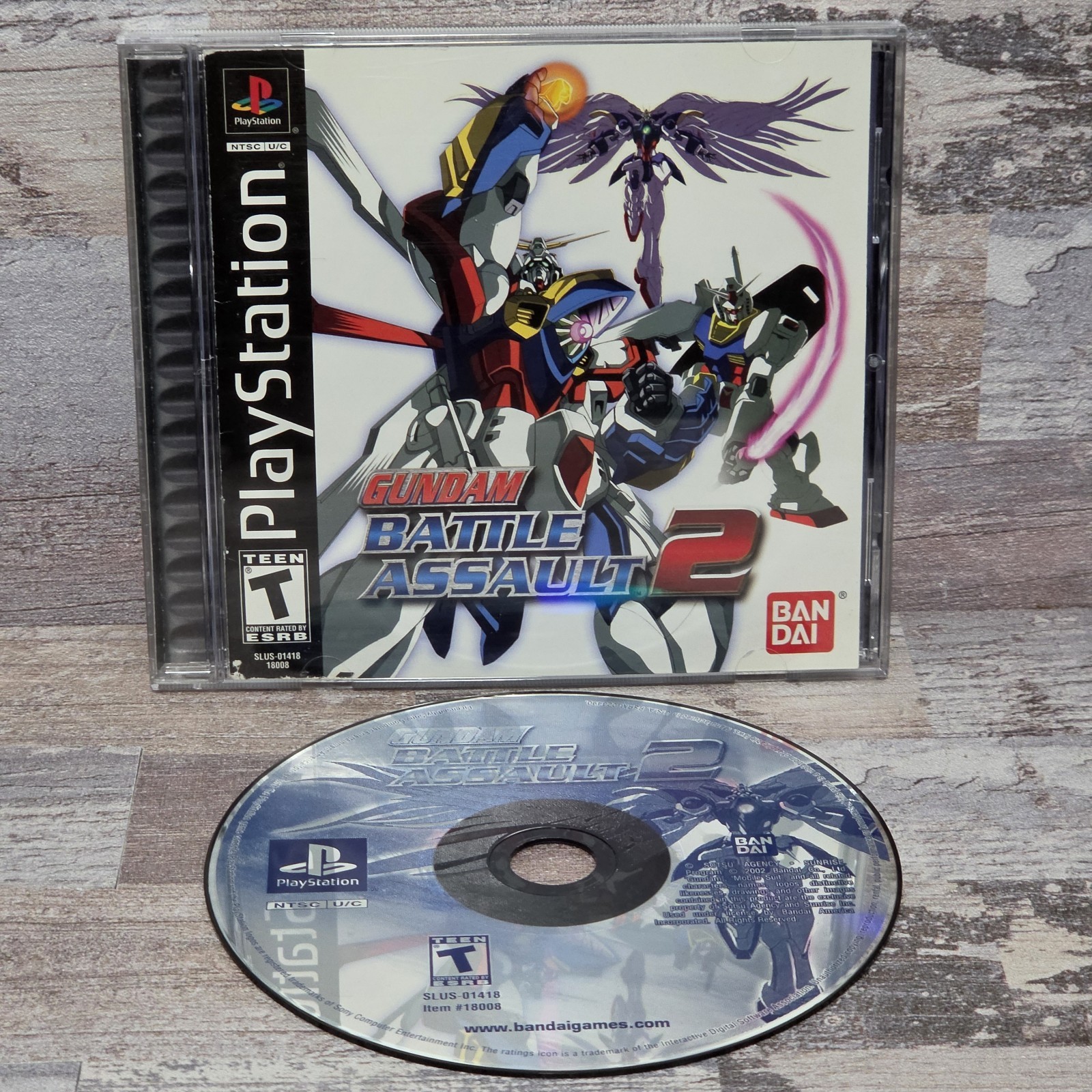 Gundam Battle Assault 2 (Sony PlayStation 1, 2002) Complete Tested Registration
