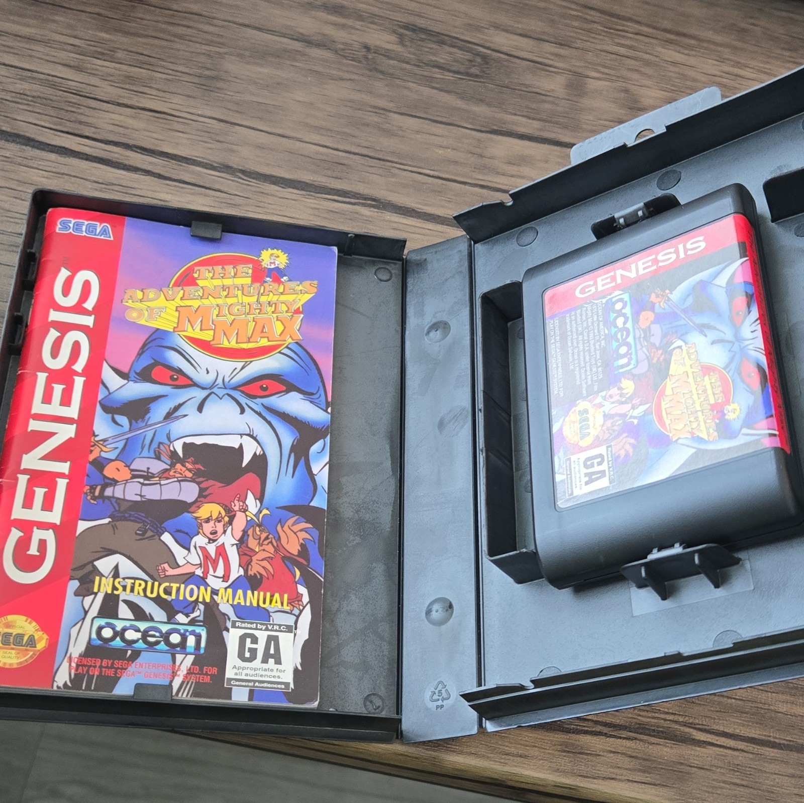 Ocean Mighty Max Action & Adventure (Sega Genesis, 1993) CIB Complete