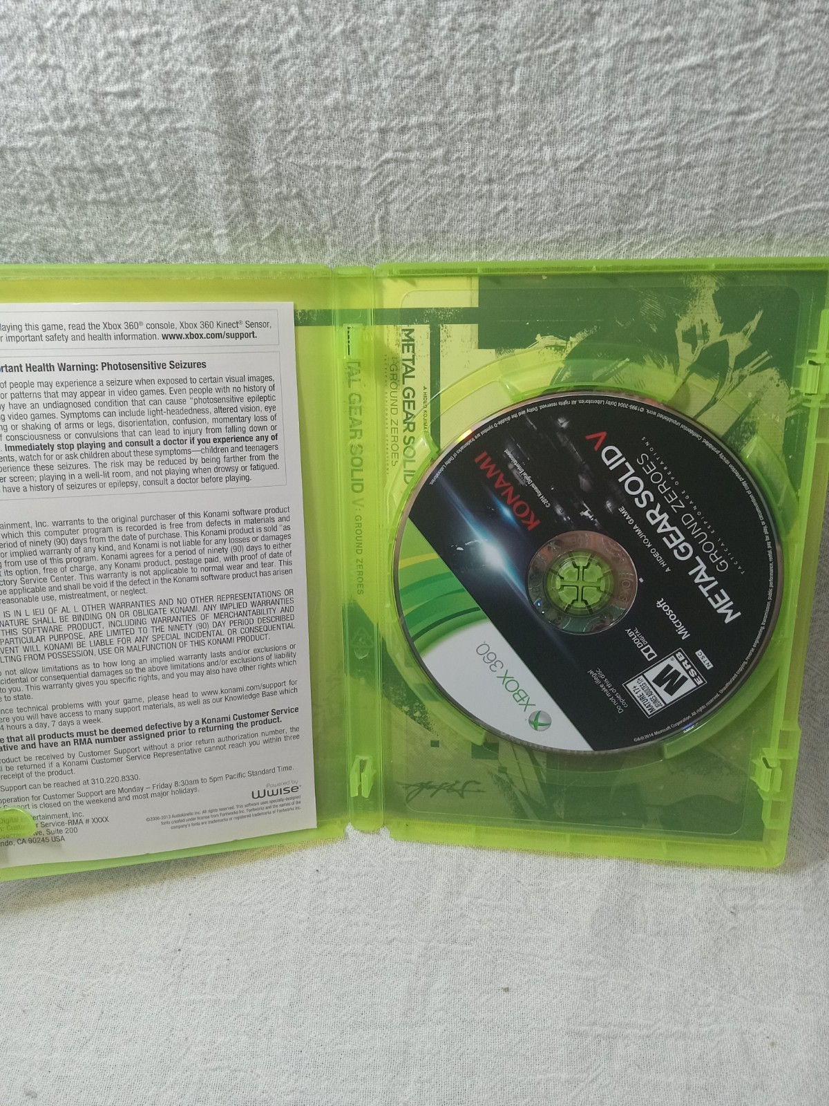 Xbox 360 Shooter & Action Game Lot of 6 – Metal Gear Solid V Phantom Pain & More