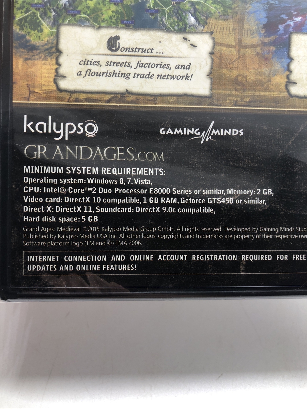 Grand Ages Medieval Limited Edition PC Games Windows 10 8 7 XP Computer NEW