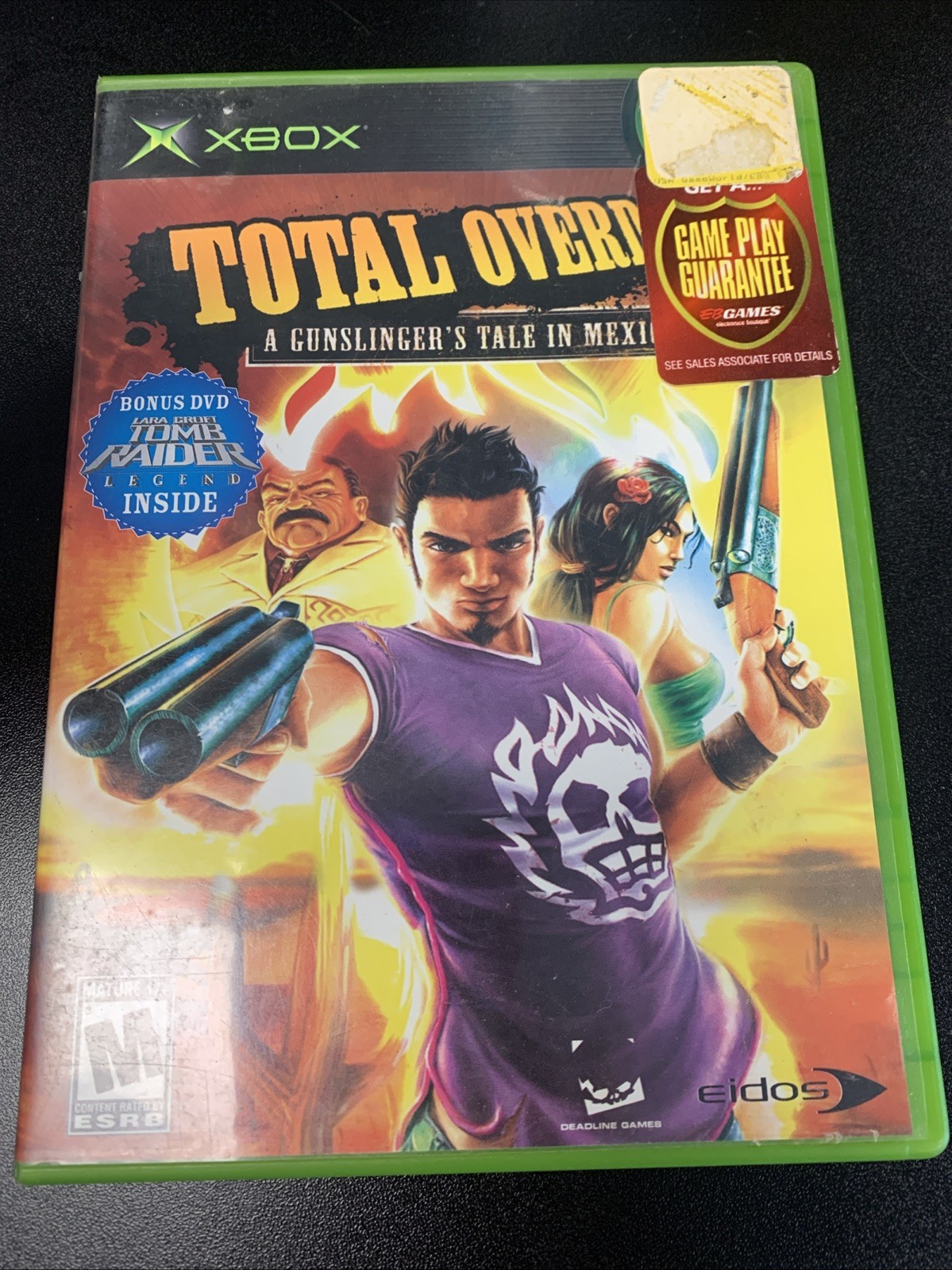 Total Overdose A Gunslinger’s Tale in Mexico (Microsoft Xbox 2005) No Bonus Disc