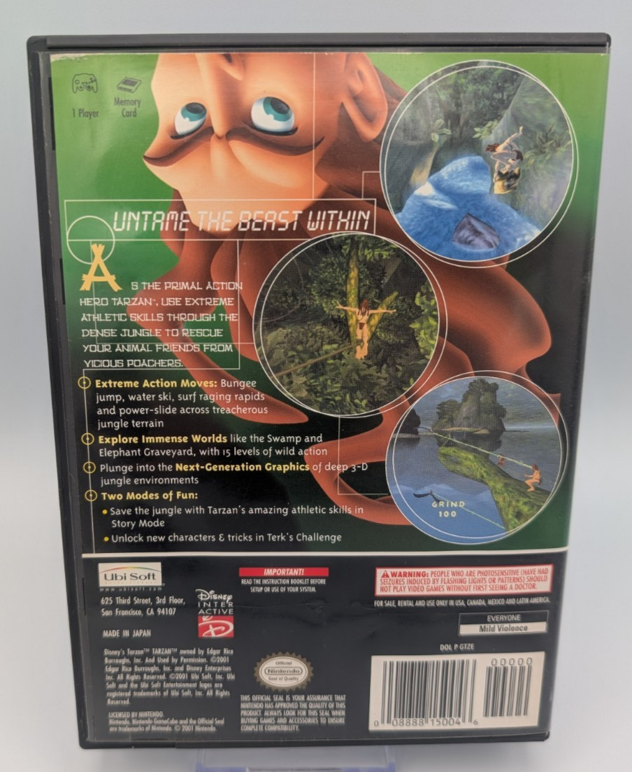 Disney’s Tarzan: Untamed (Nintendo GameCube, 2001) – CIB Complete – Tested